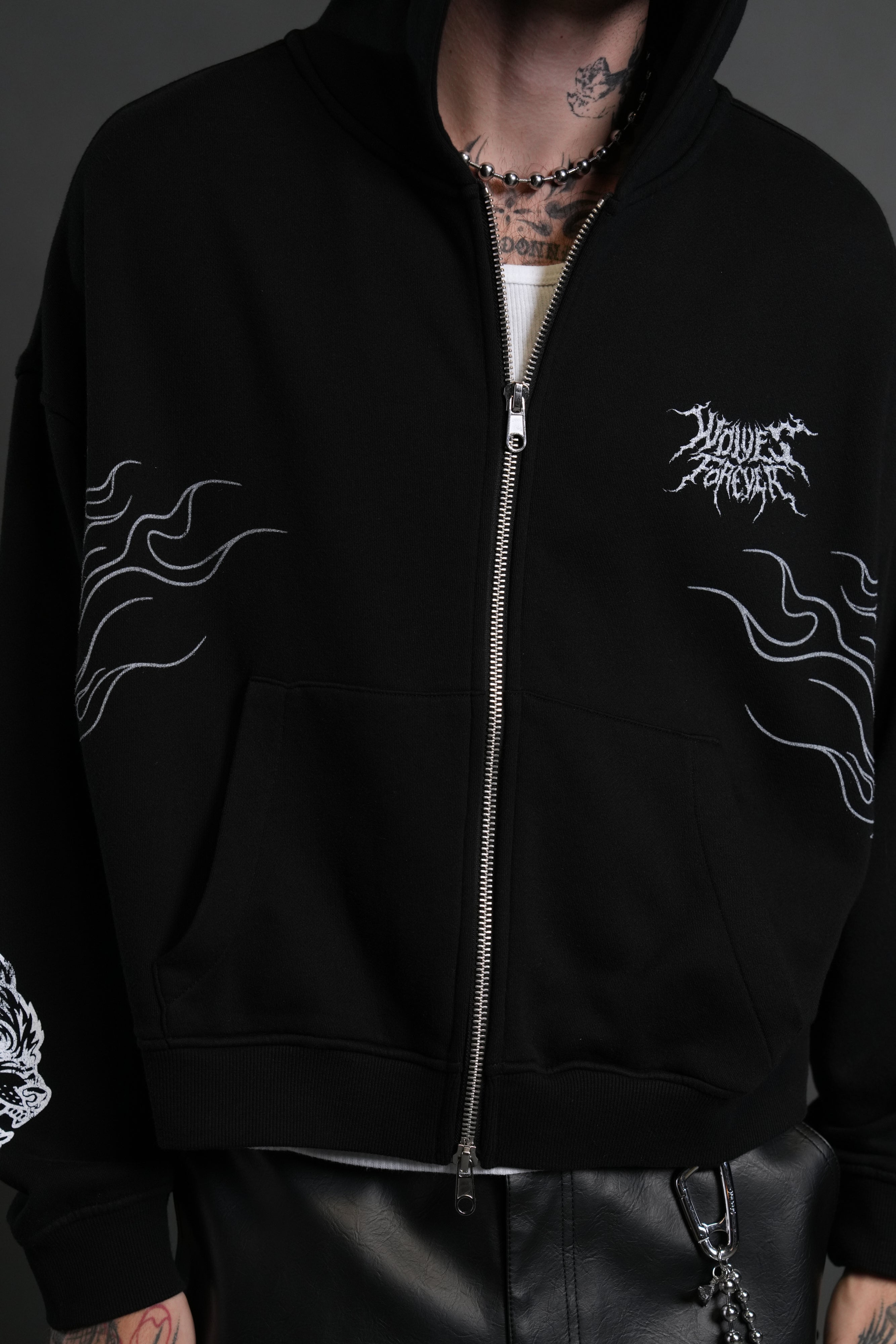 S-Rank Vex Double Zip Hoodie in Black – DarcSport