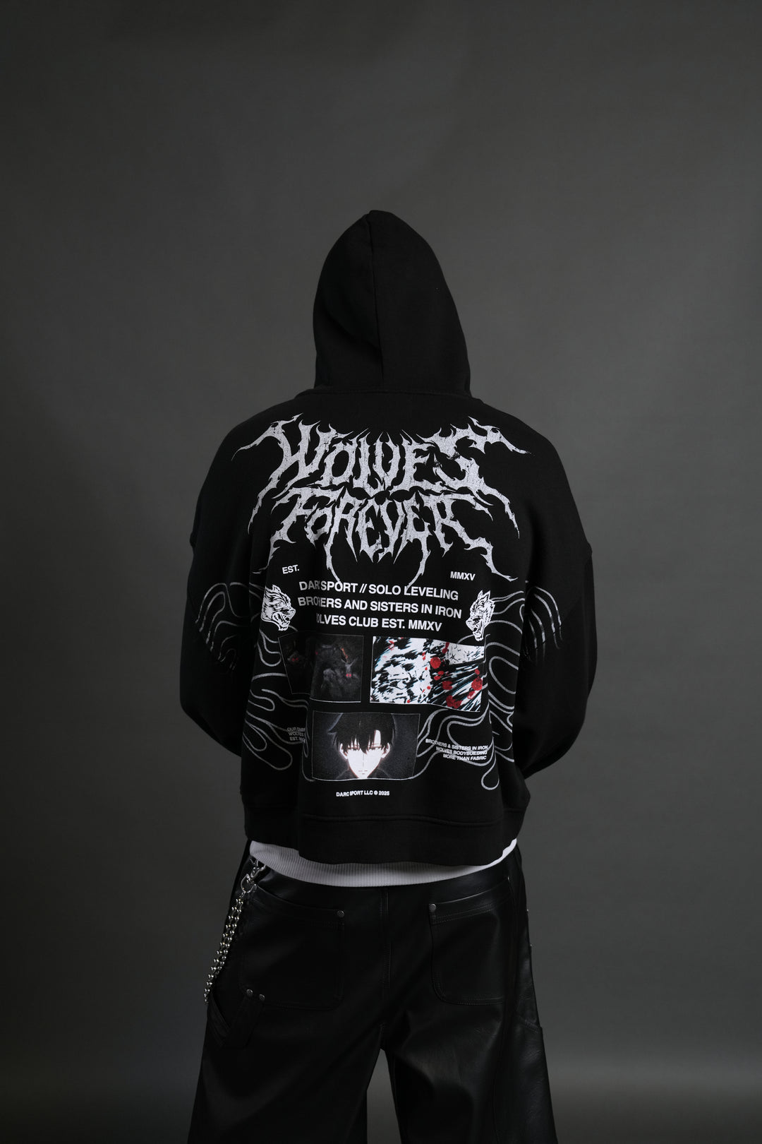 S-Rank Vex Double Zip Hoodie in Black