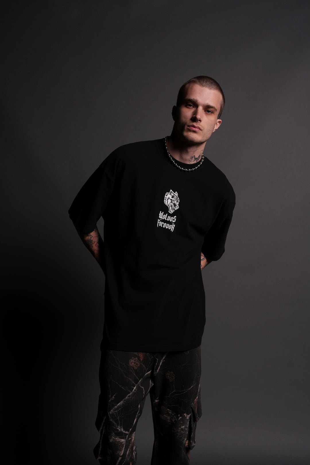 Everlasting "Premium" Oversized Tee in Black