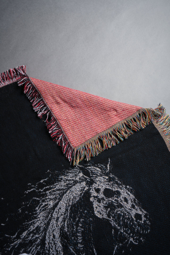 Darc Pegasus Tapestry Blanket in Black