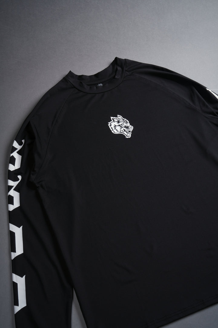 SSDDNFGU "Dry Wolf" L/S Raglan Tee in Black