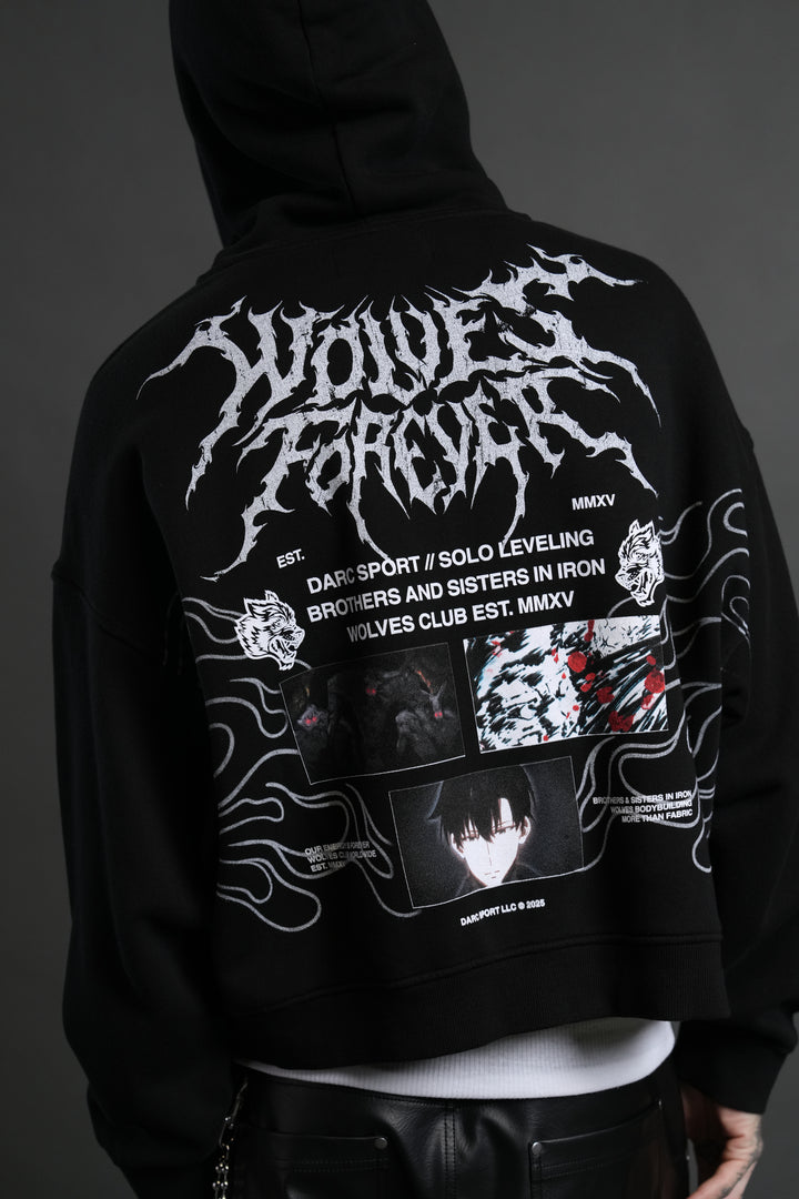 S-Rank Vex Double Zip Hoodie in Black