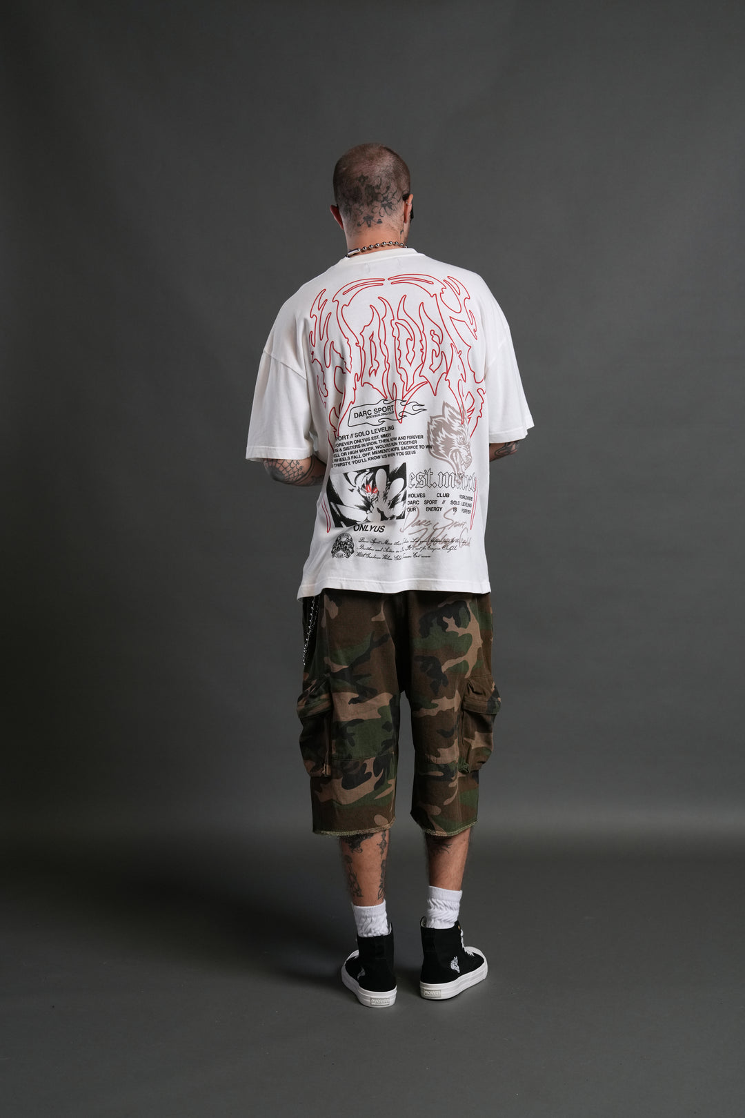 Ant King "Premium" Oversized Tee in Cream