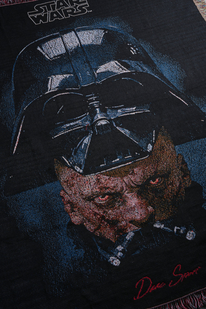 Ashes Of The Dark Tapestry Blanket in Black