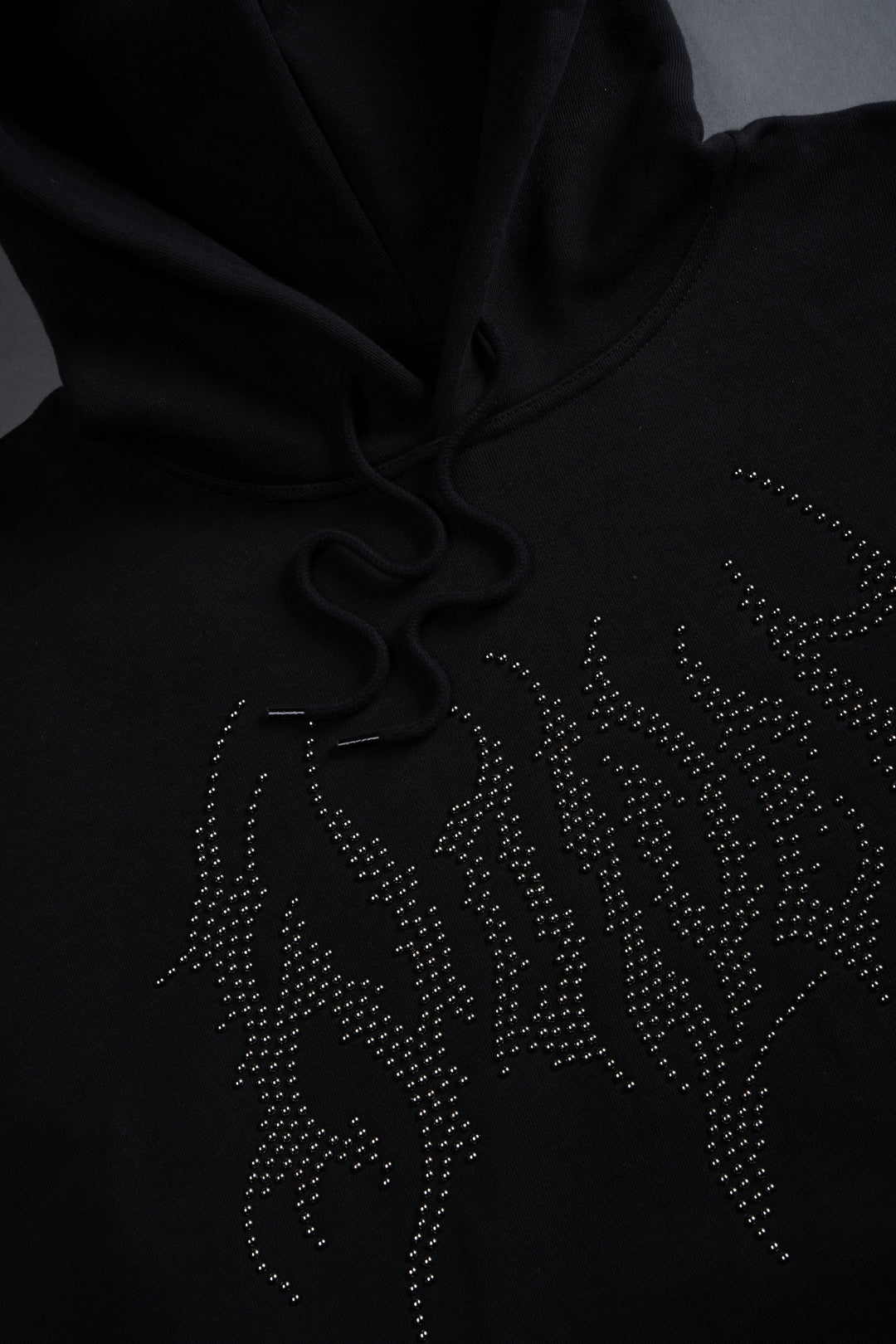 Hesh Stud "Grunge" Hoodie in Black