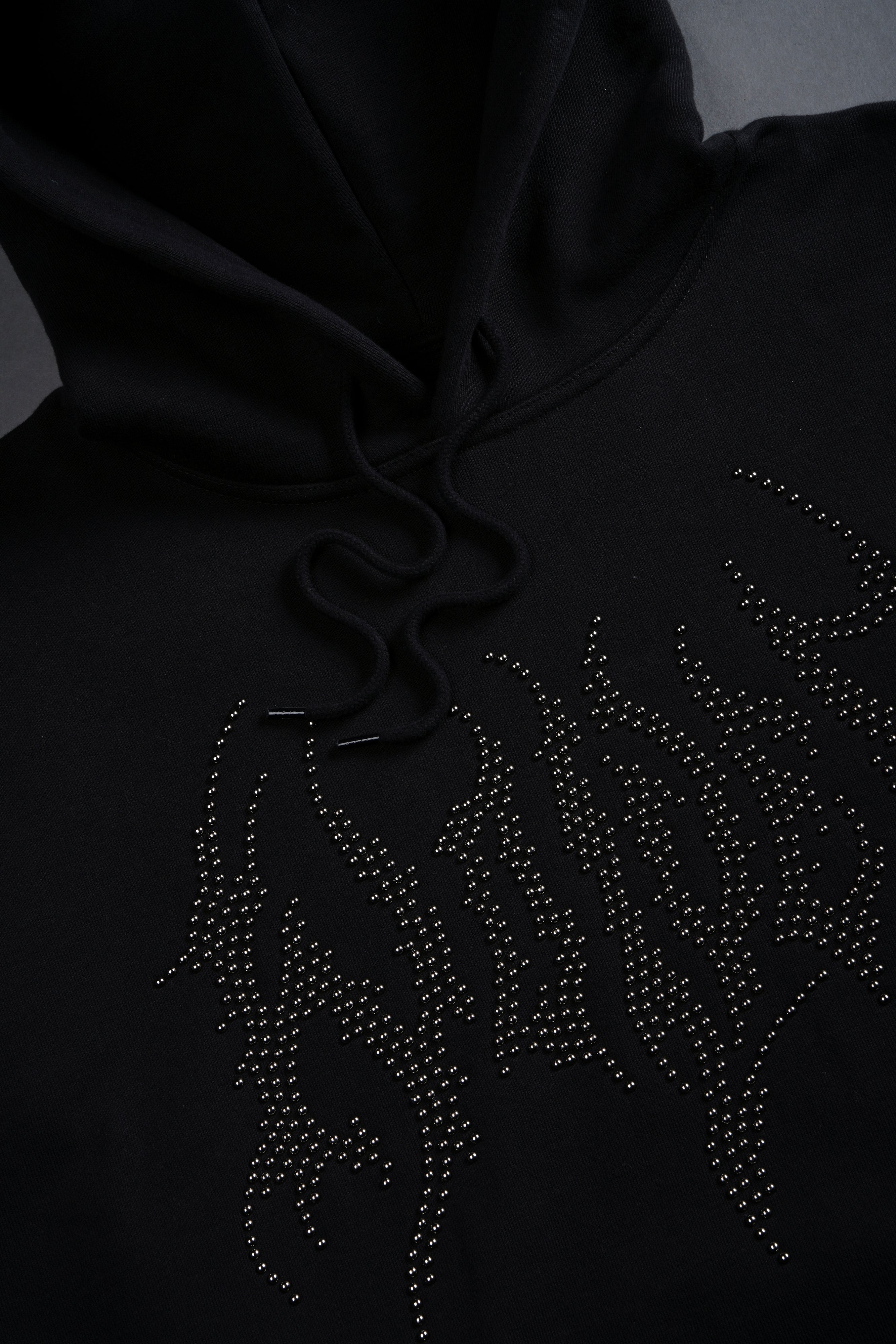Hesh Stud "Grunge" Hoodie in Black