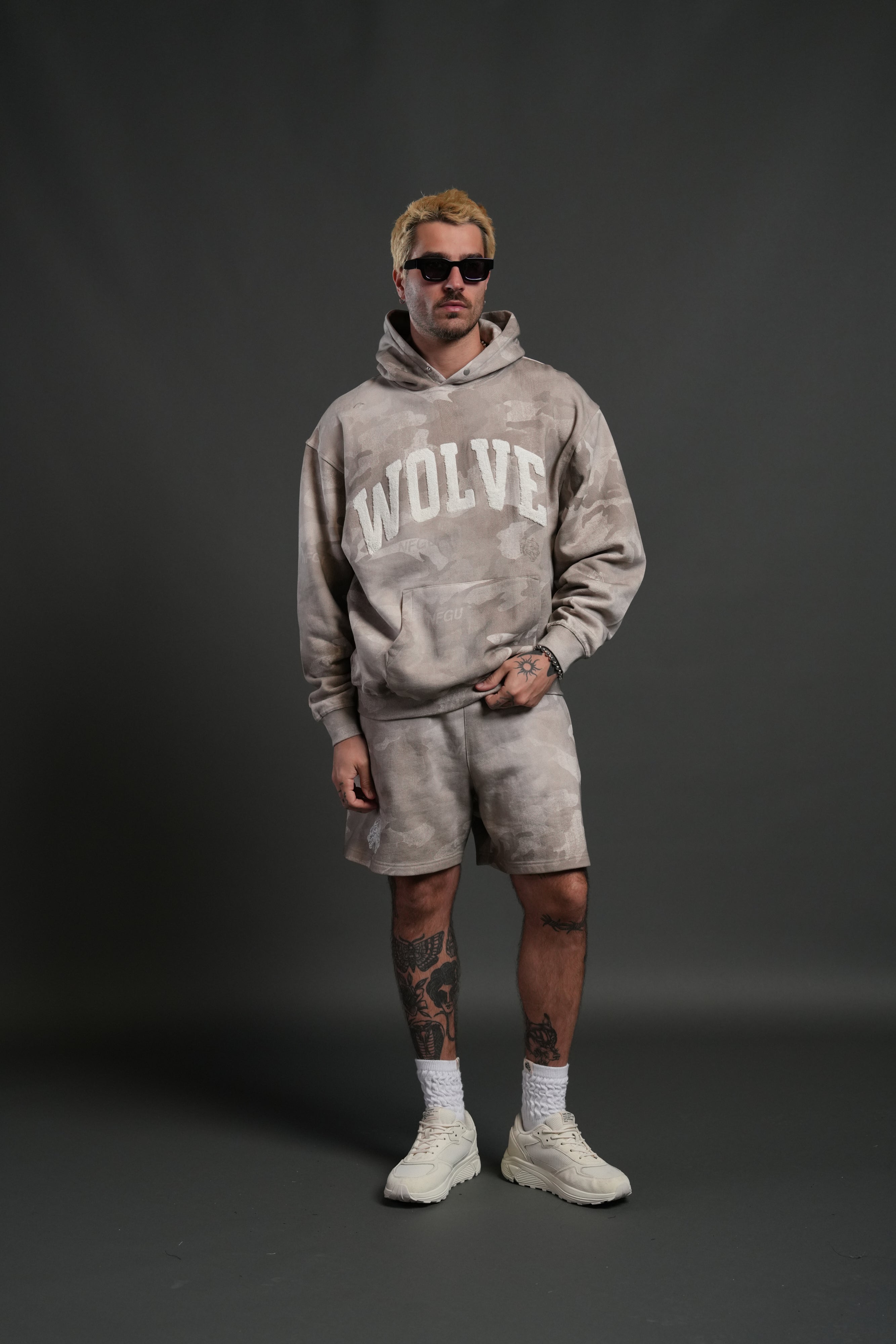 Always Loyal Unisex "Pierce" Hoodie in Clay Vintage Woodland Camo