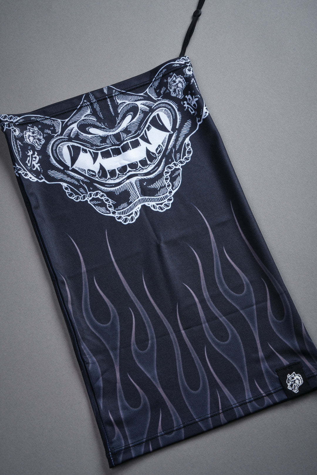 Oni Fire Neck Gaiter in Black