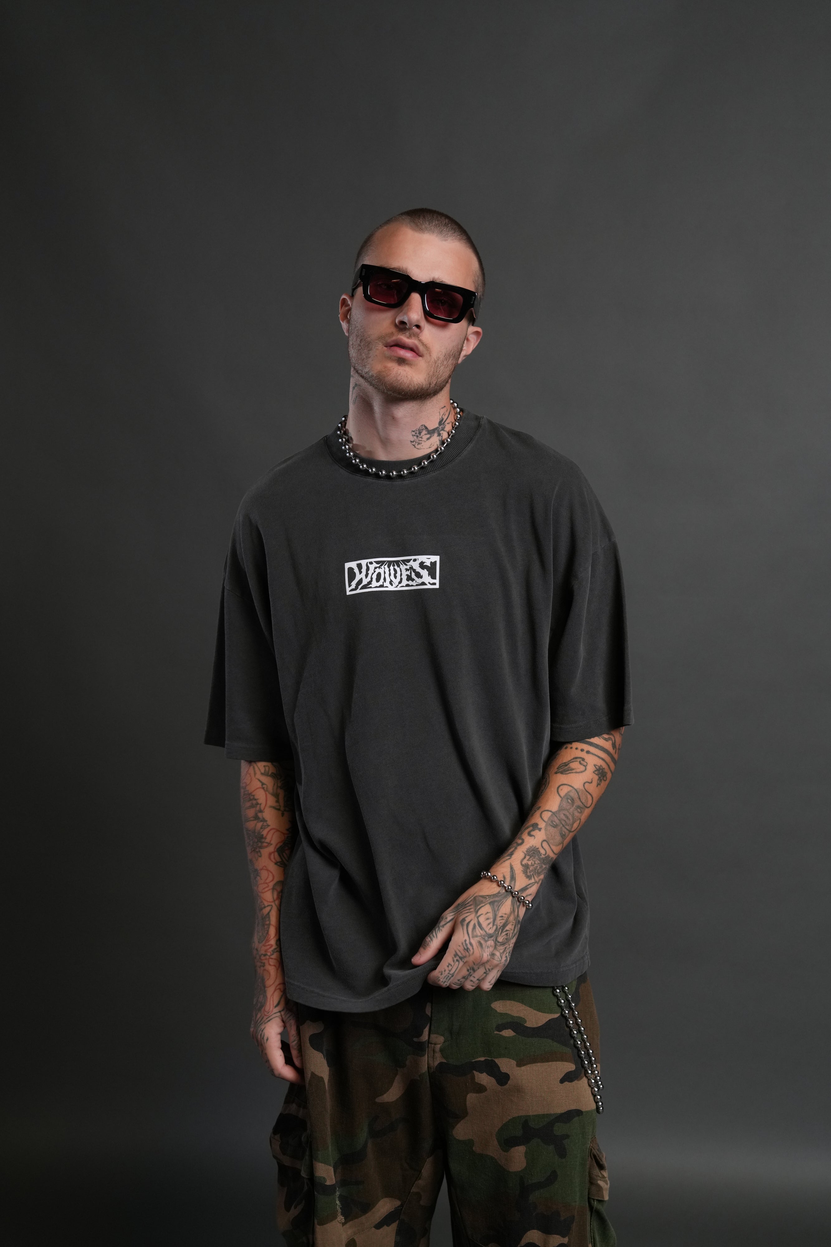 Tusk "Premium" Oversized Tee in Wolf Gray