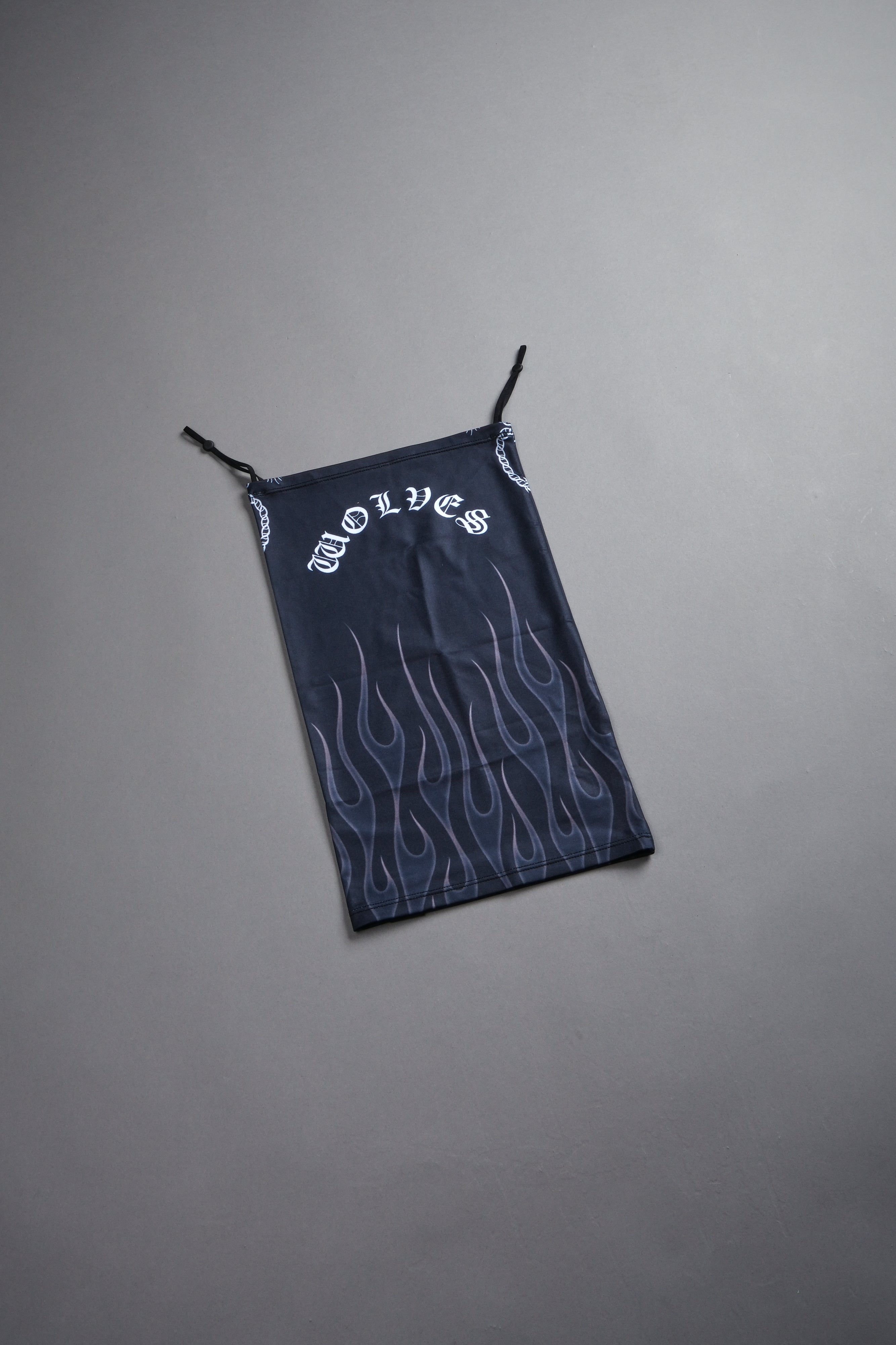 Oni Fire Neck Gaiter in Black