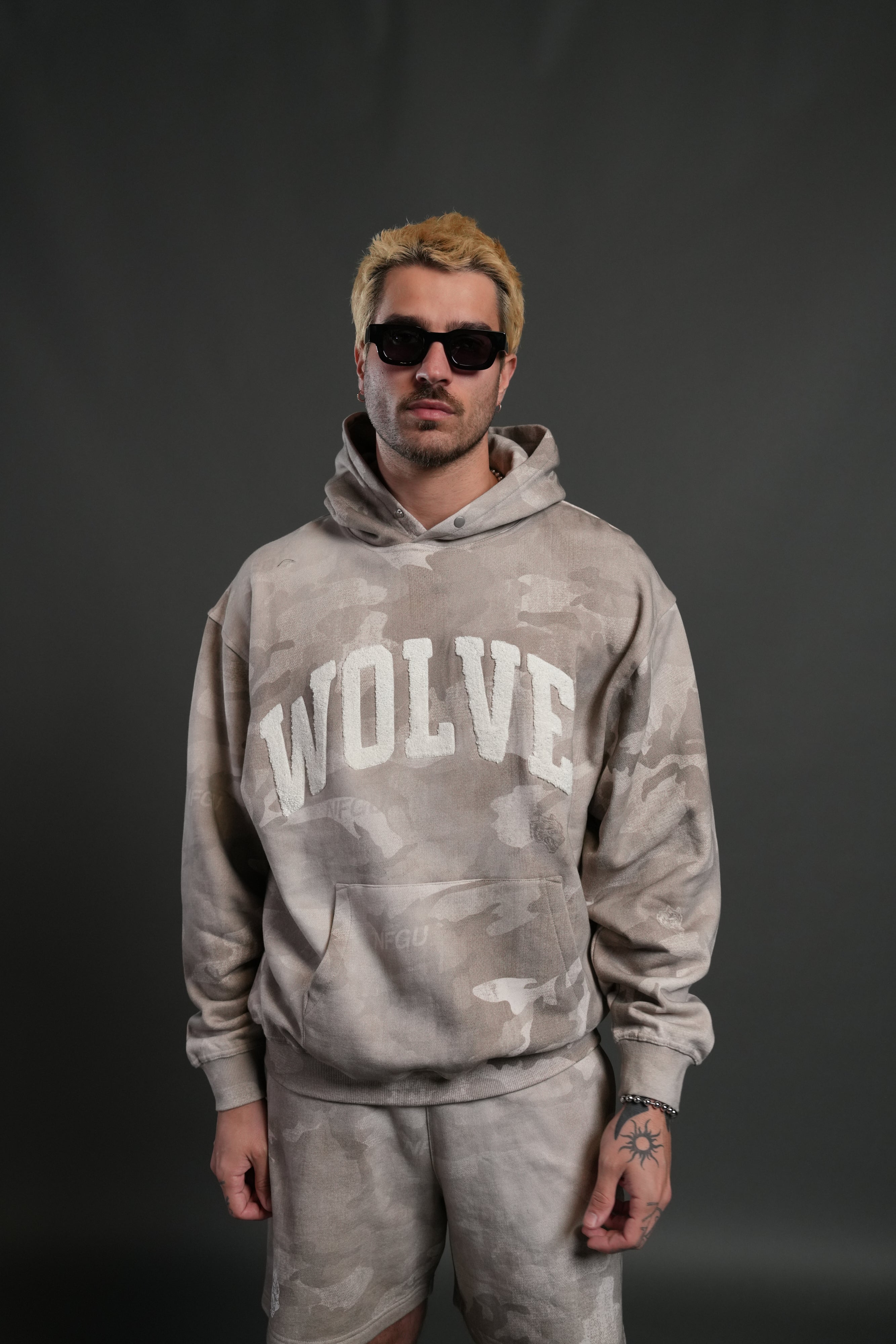 Always Loyal Unisex "Pierce" Hoodie in Clay Vintage Woodland Camo