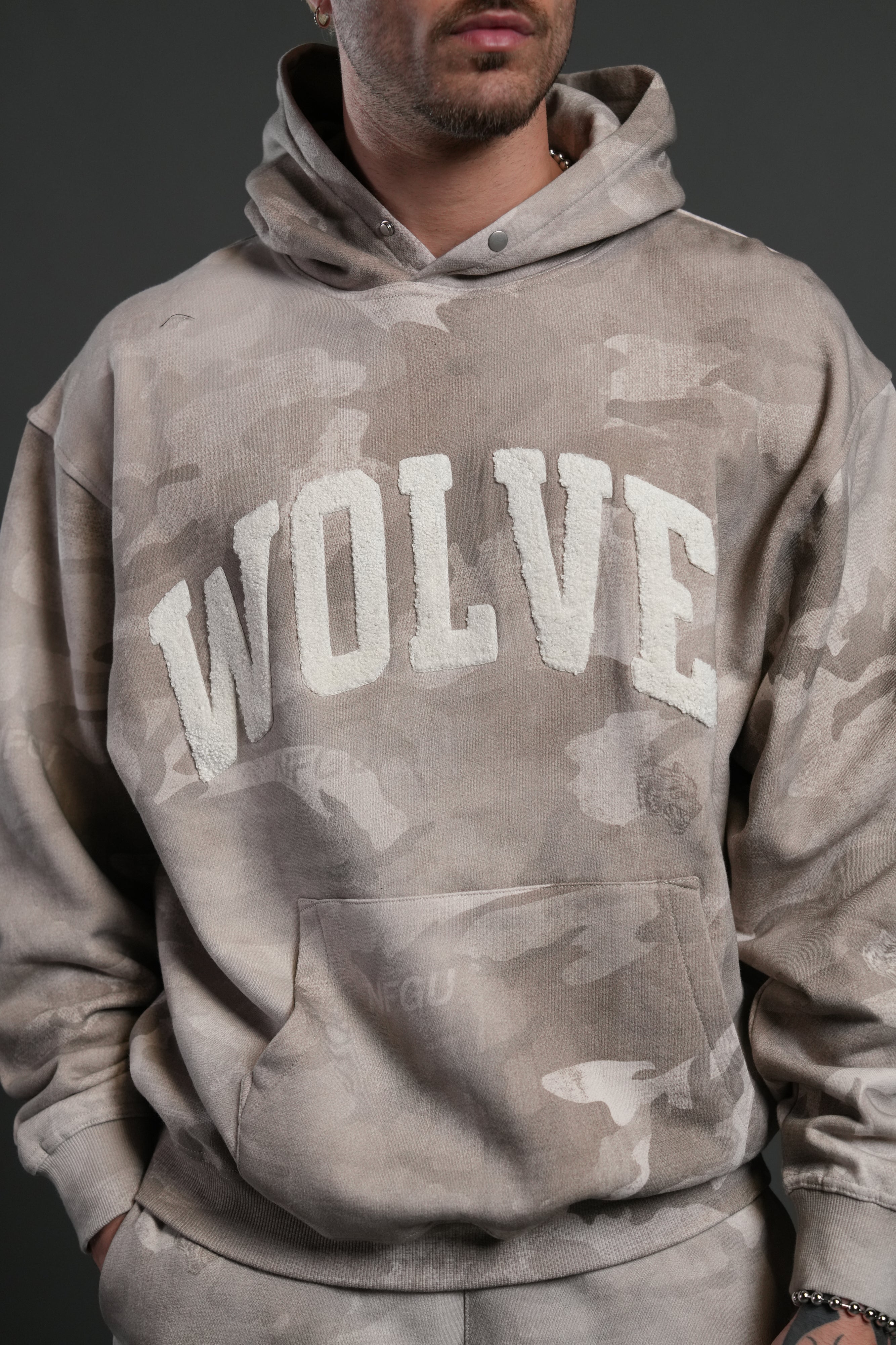 Always Loyal Unisex "Pierce" Hoodie in Clay Vintage Woodland Camo