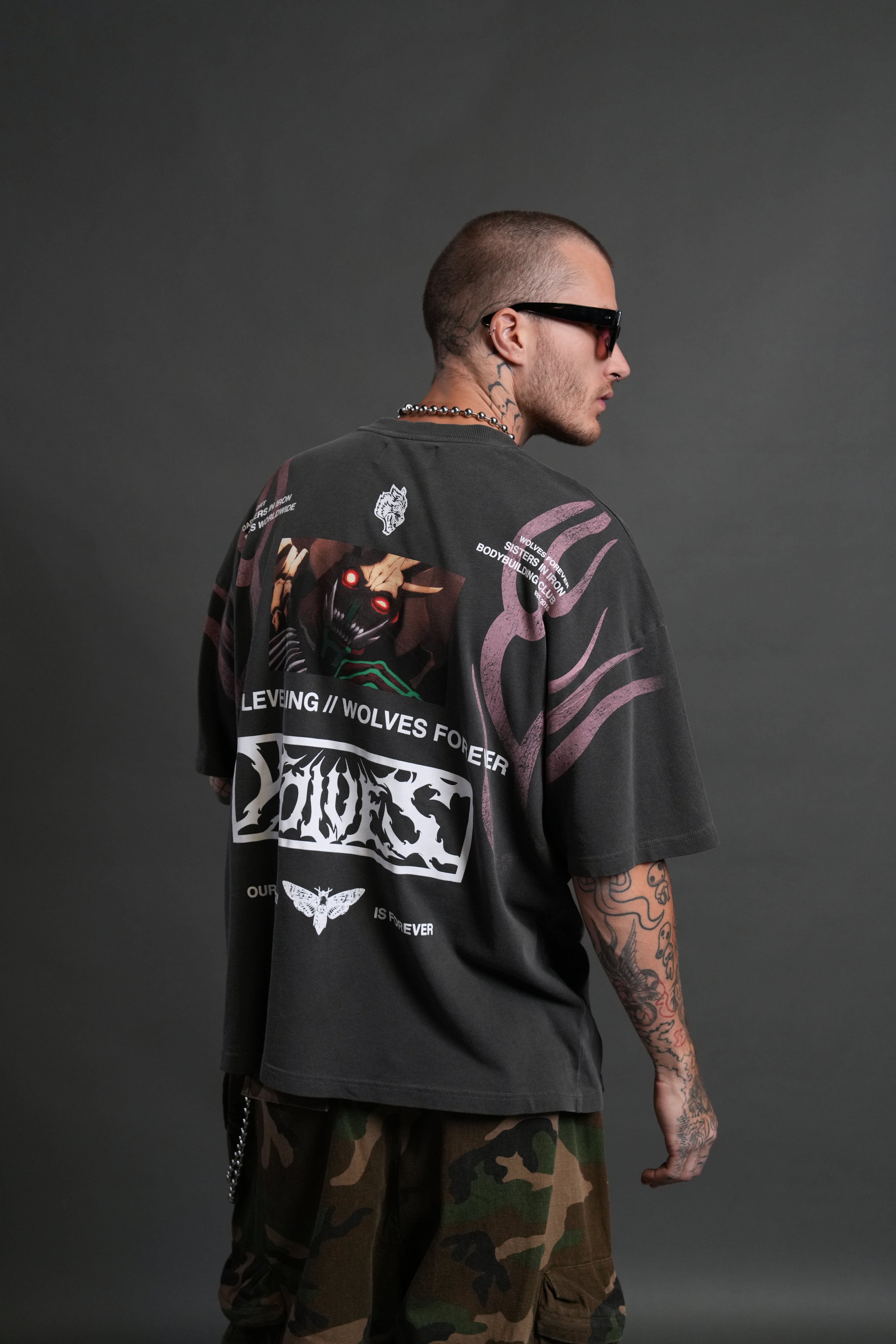 Tusk "Premium" Oversized Tee in Wolf Gray