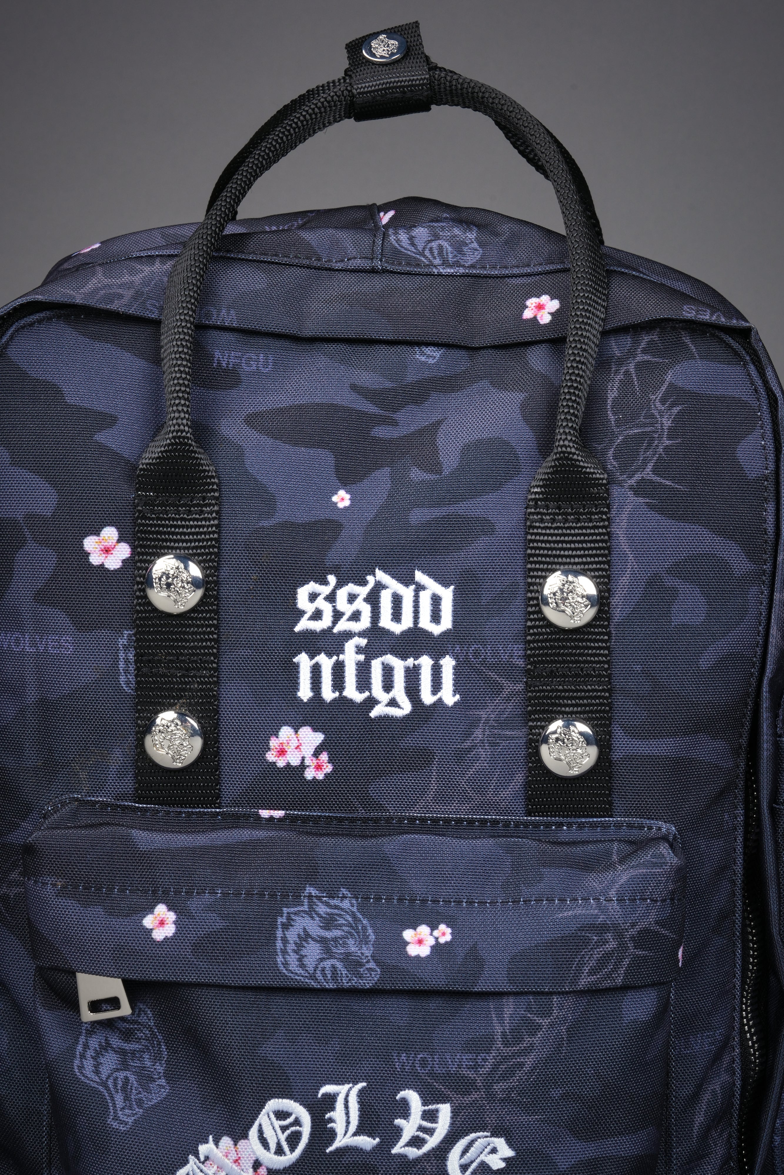 Wolves All Day Backpack in Warrior in a Garden Black Camo