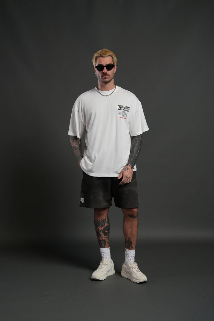 Create V2 "Premium" Oversized Tee in Cream