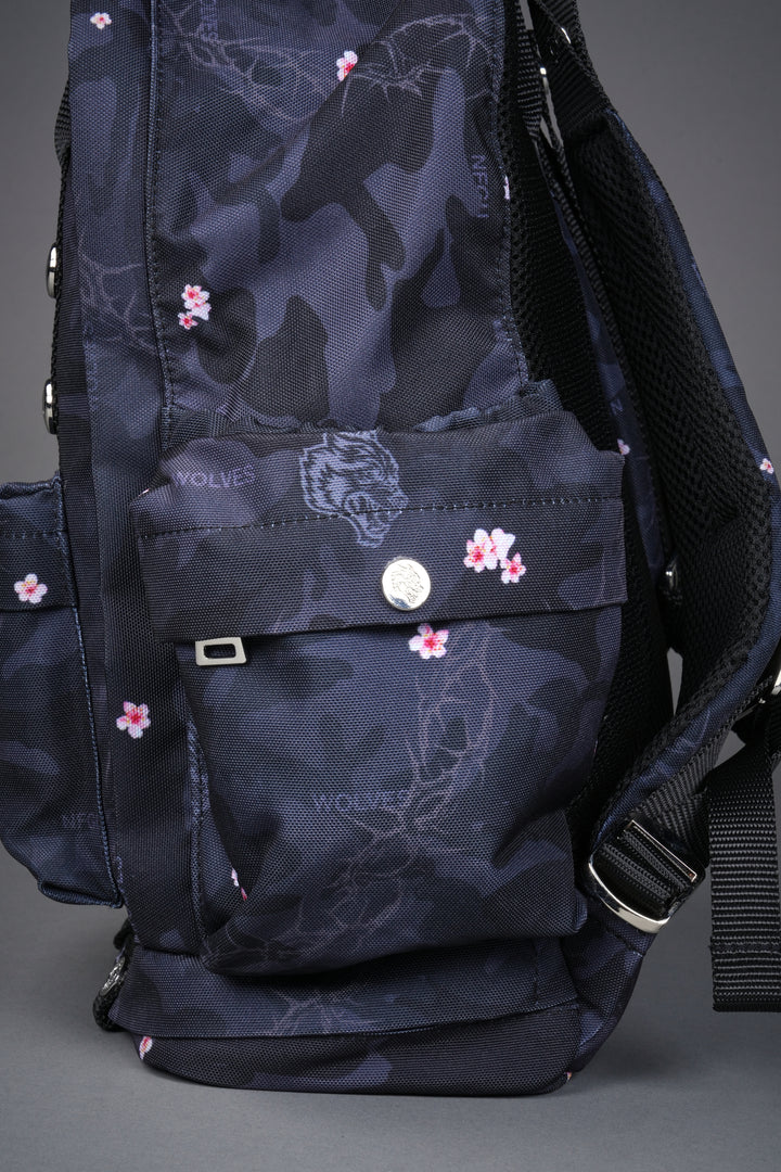 Wolves All Day Backpack in Warrior in a Garden Black Camo