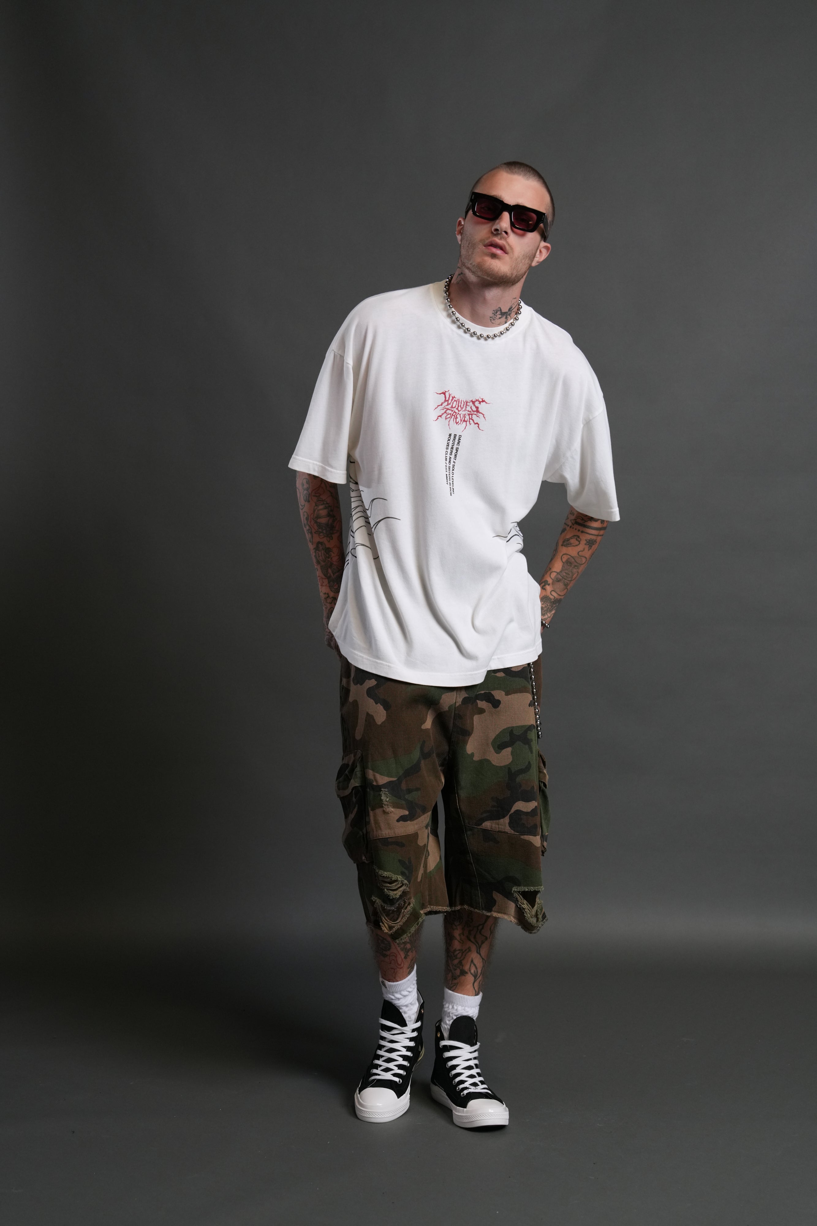 S-Rank "Premium" Oversized Tee in Cream
