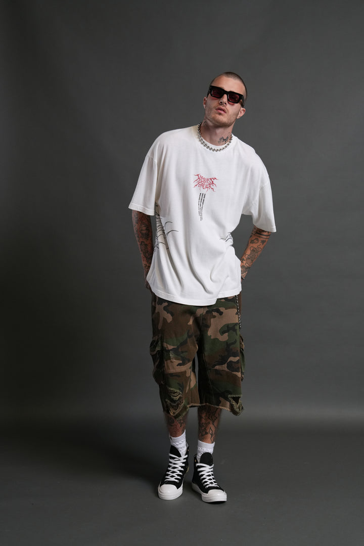 S-Rank "Premium" Oversized Tee in Cream