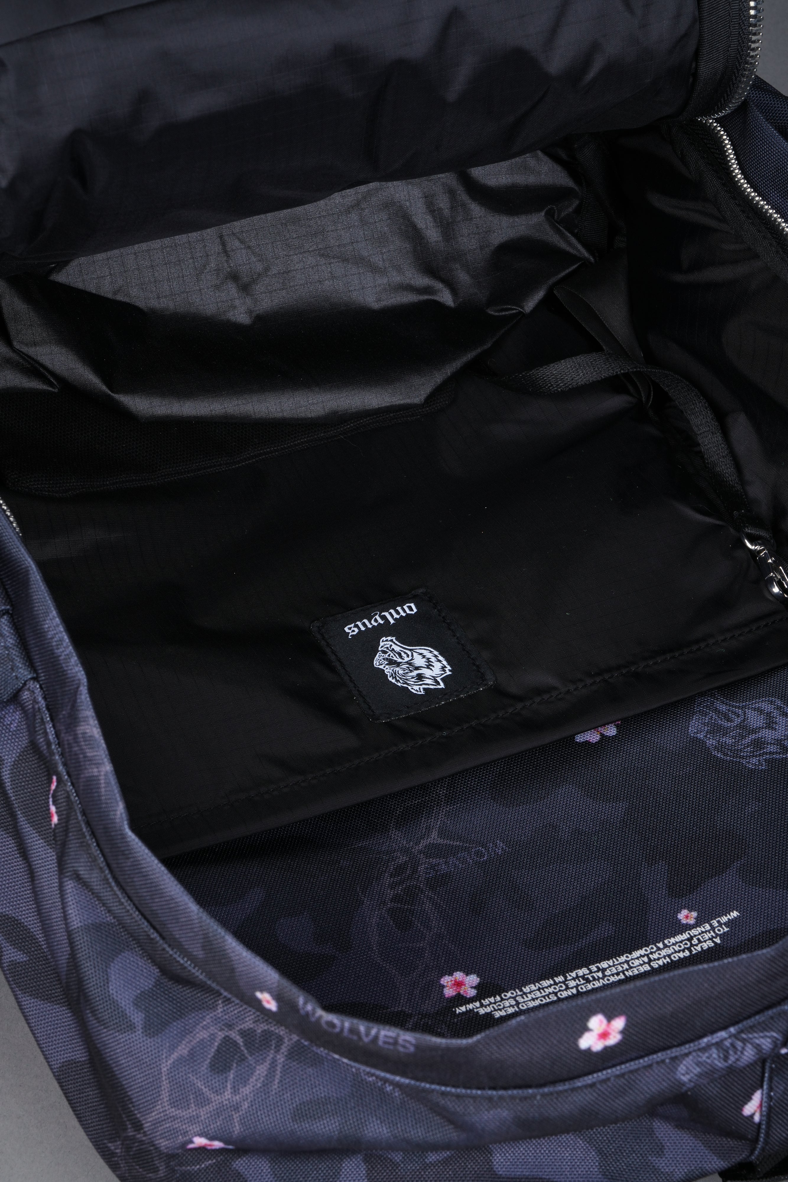 Wolves All Day Backpack in Warrior in a Garden Black Camo