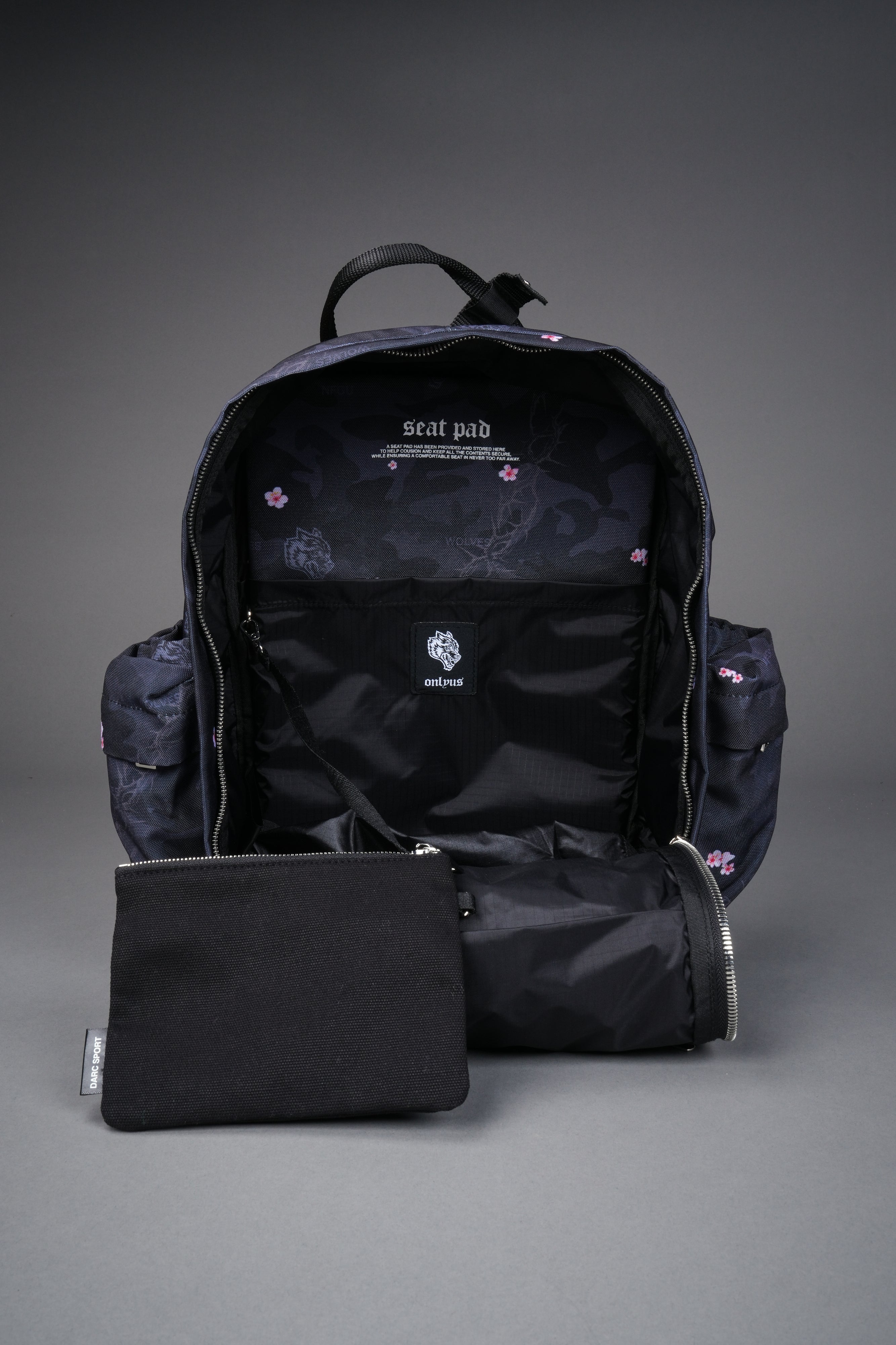 Wolves All Day Backpack in Warrior in a Garden Black Camo