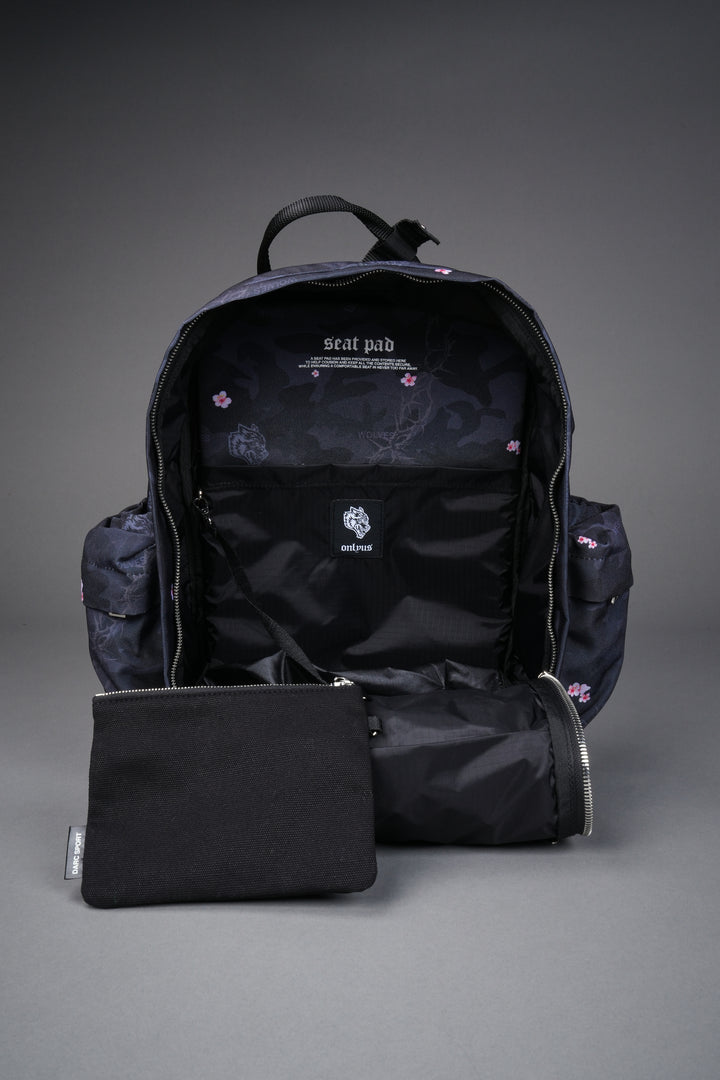 Wolves All Day Backpack in Warrior in a Garden Black Camo