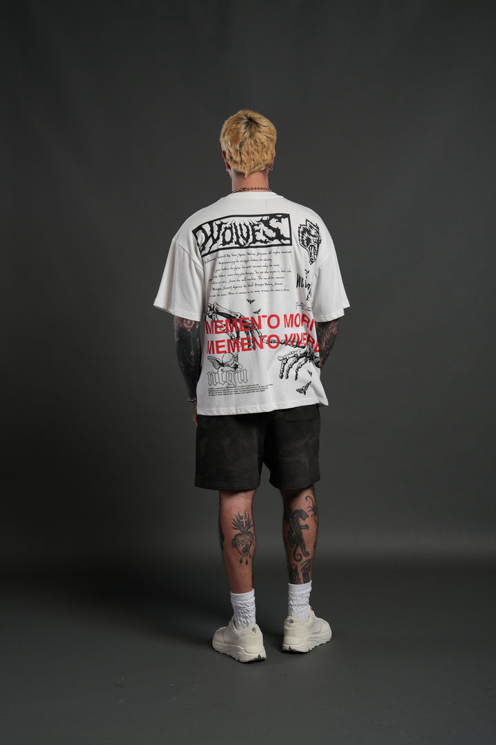 Create V2 "Premium" Oversized Tee in Cream