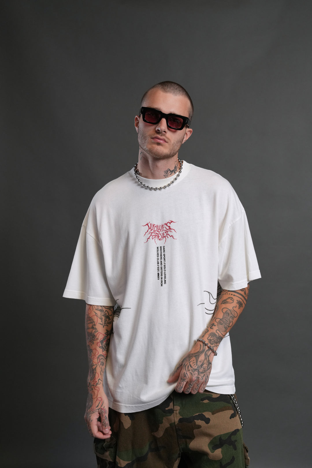 S-Rank "Premium" Oversized Tee in Cream