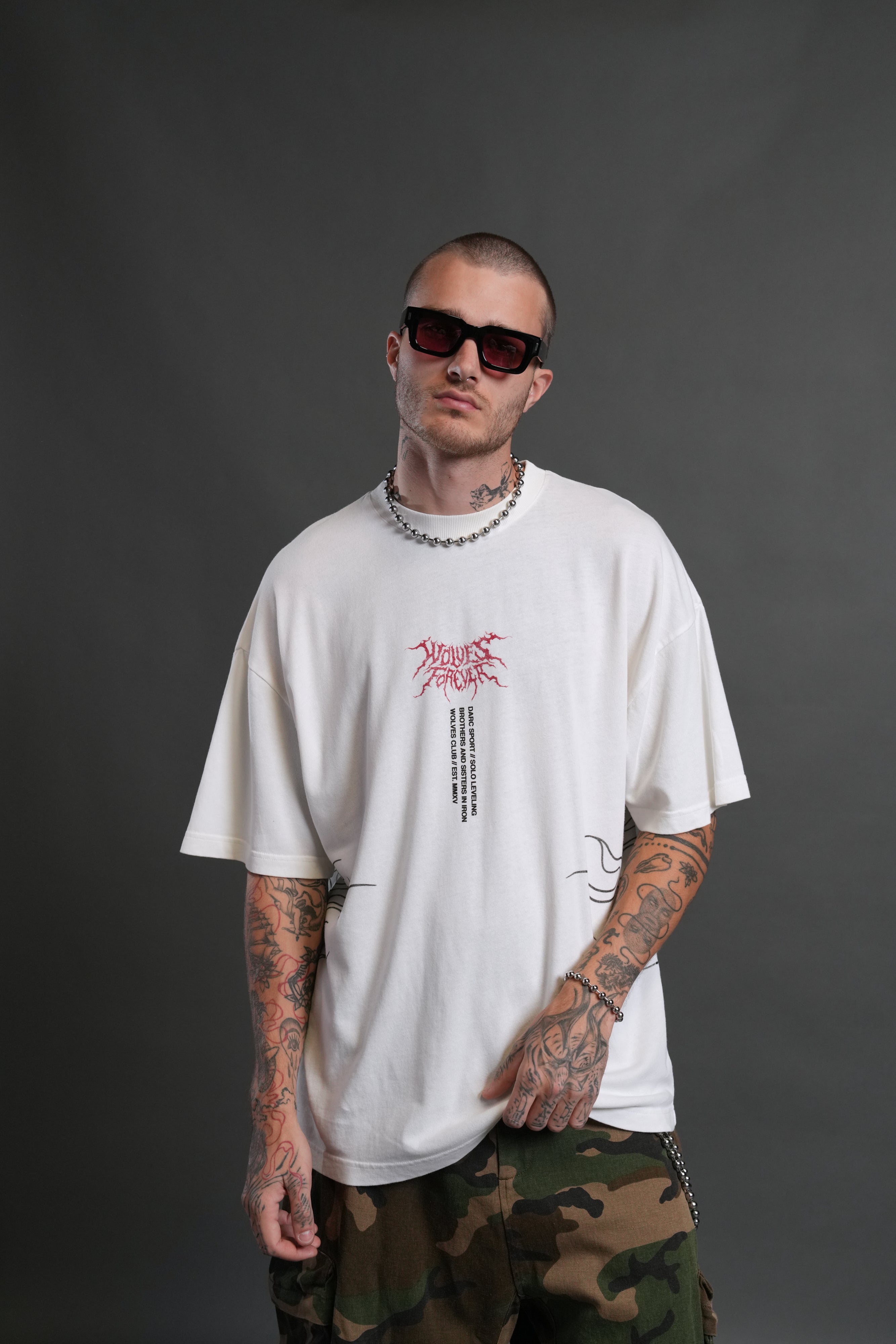 S-Rank "Premium" Oversized Tee in Cream