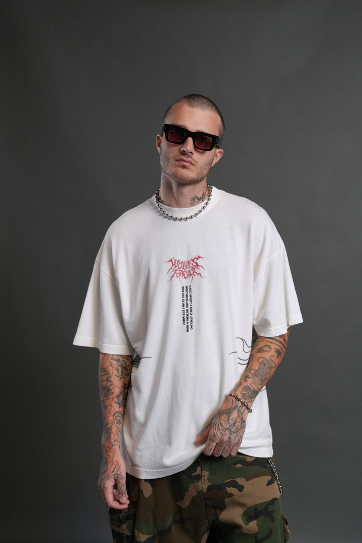 S-Rank "Premium" Oversized Tee in Cream