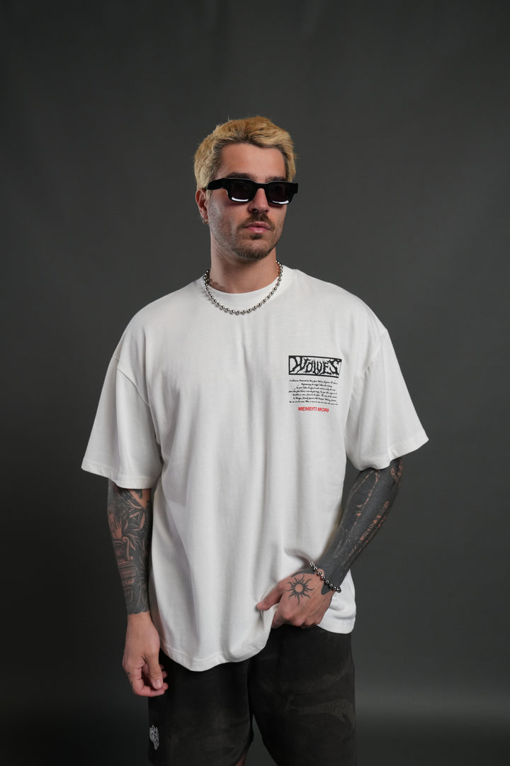 Create V2 "Premium" Oversized Tee in Cream