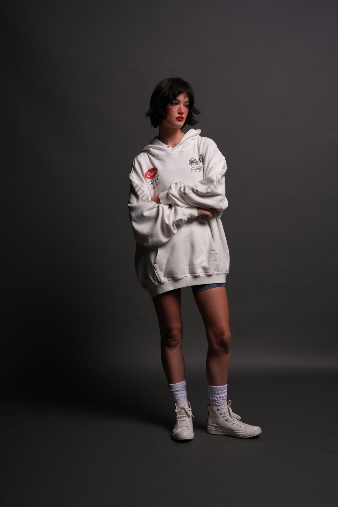 Us Forever "Pierce" Hoodie in Cream
