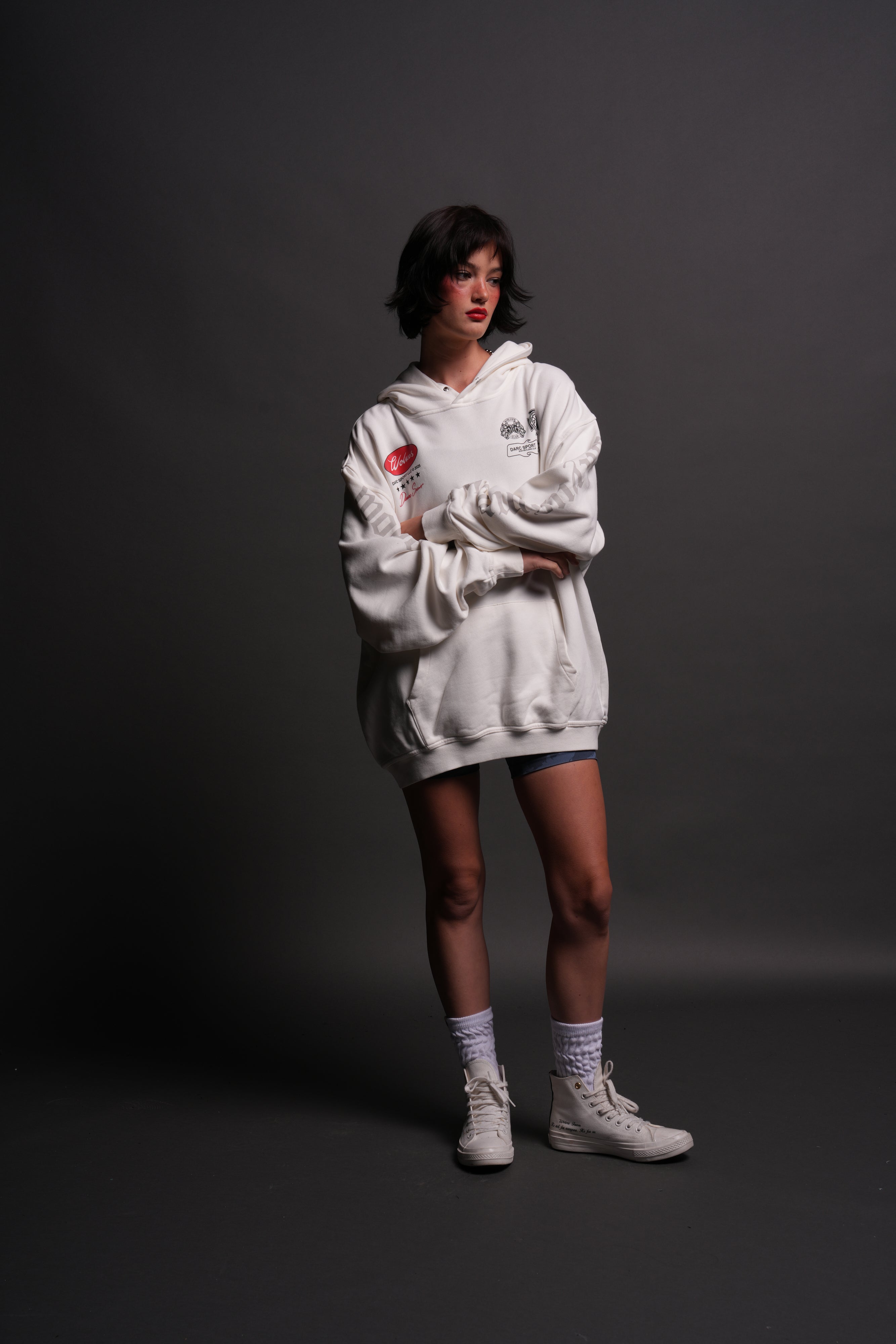 Us Forever "Pierce" Hoodie in Cream