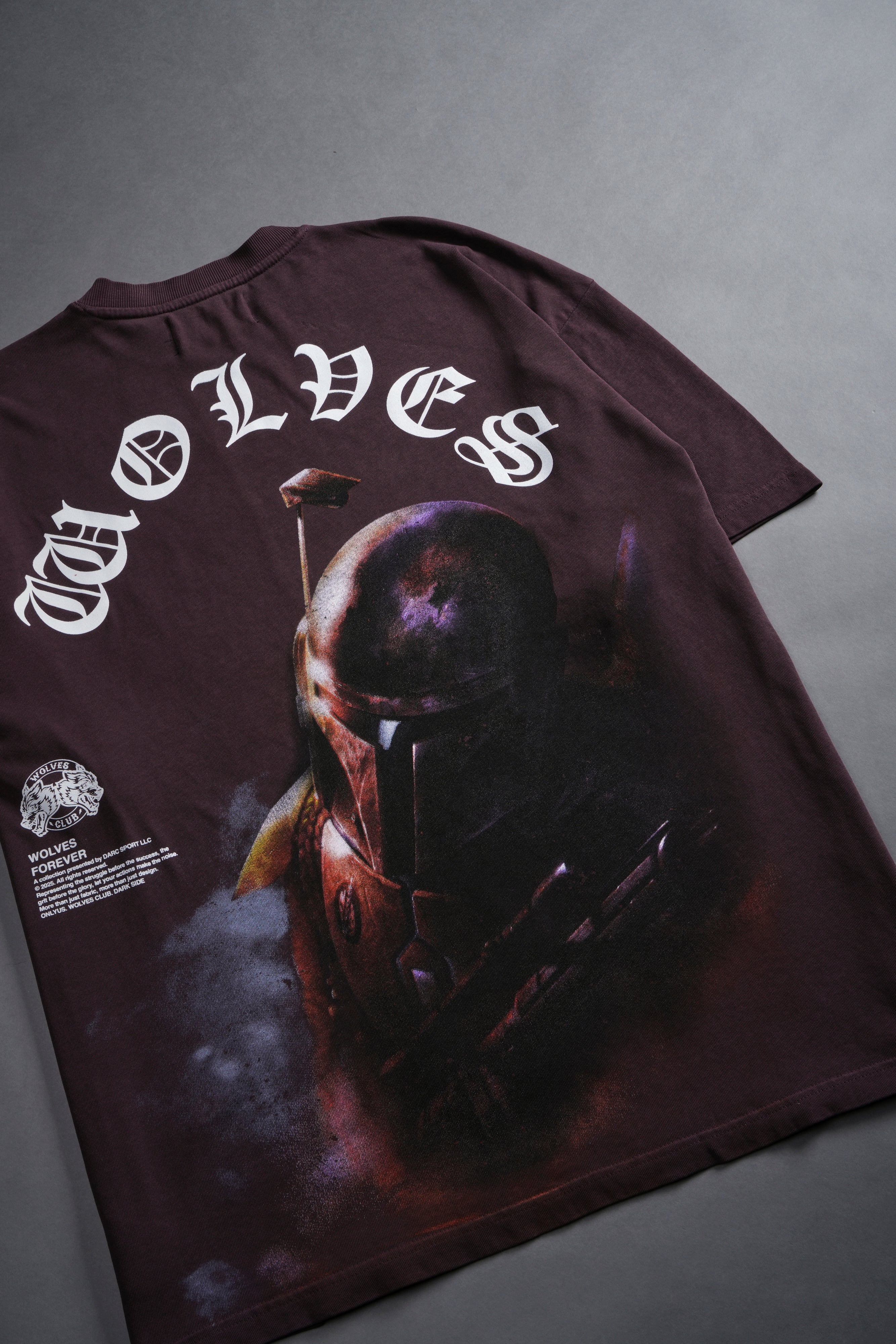 The Hunter "Premium" Oversized Tee in Darc Purple