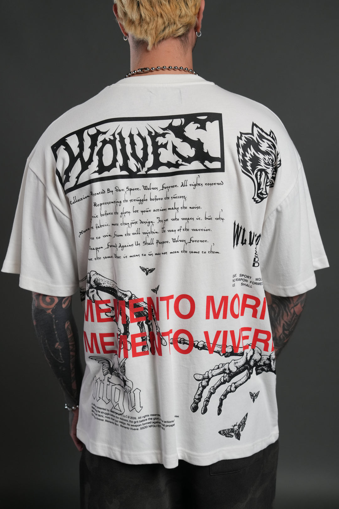 Create V2 "Premium" Oversized Tee in Cream