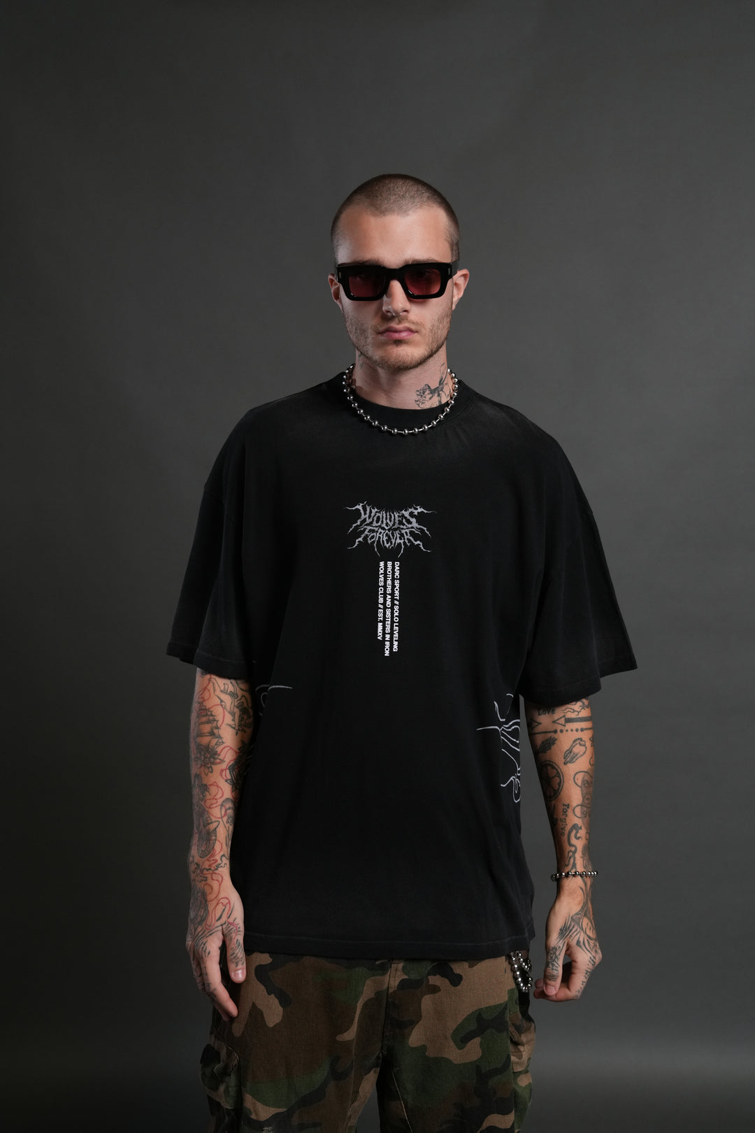 S-Rank "Premium" Oversized Tee in Black Drift Wash