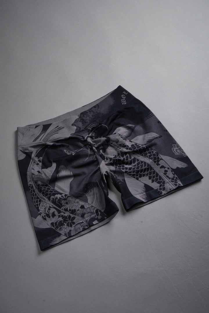 Darc Koi Harlow Soft Seamless Shorts in Serenity Black