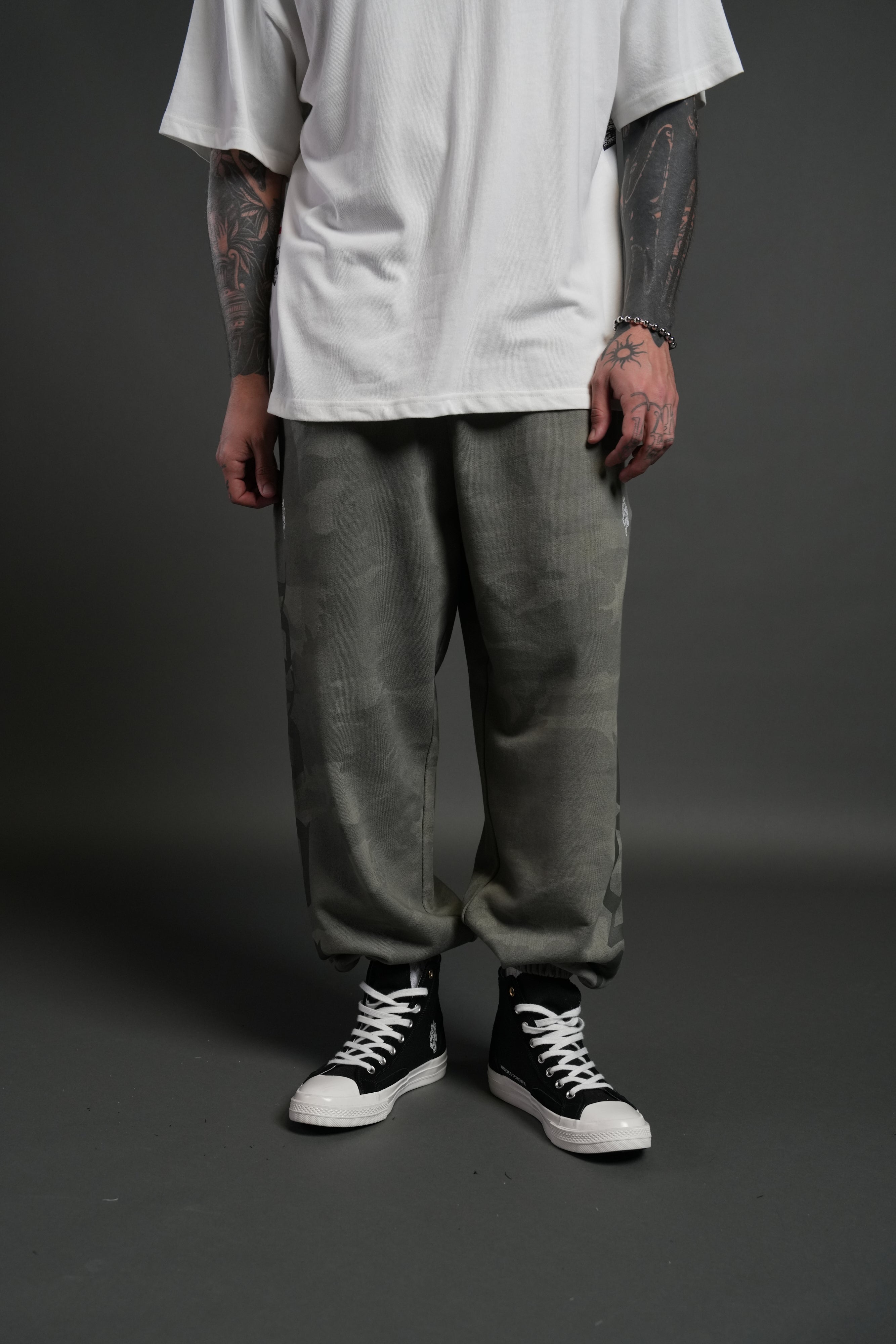 Our Mantra Lounger Sweat Pants in Lush Vintage Woodland Camo
