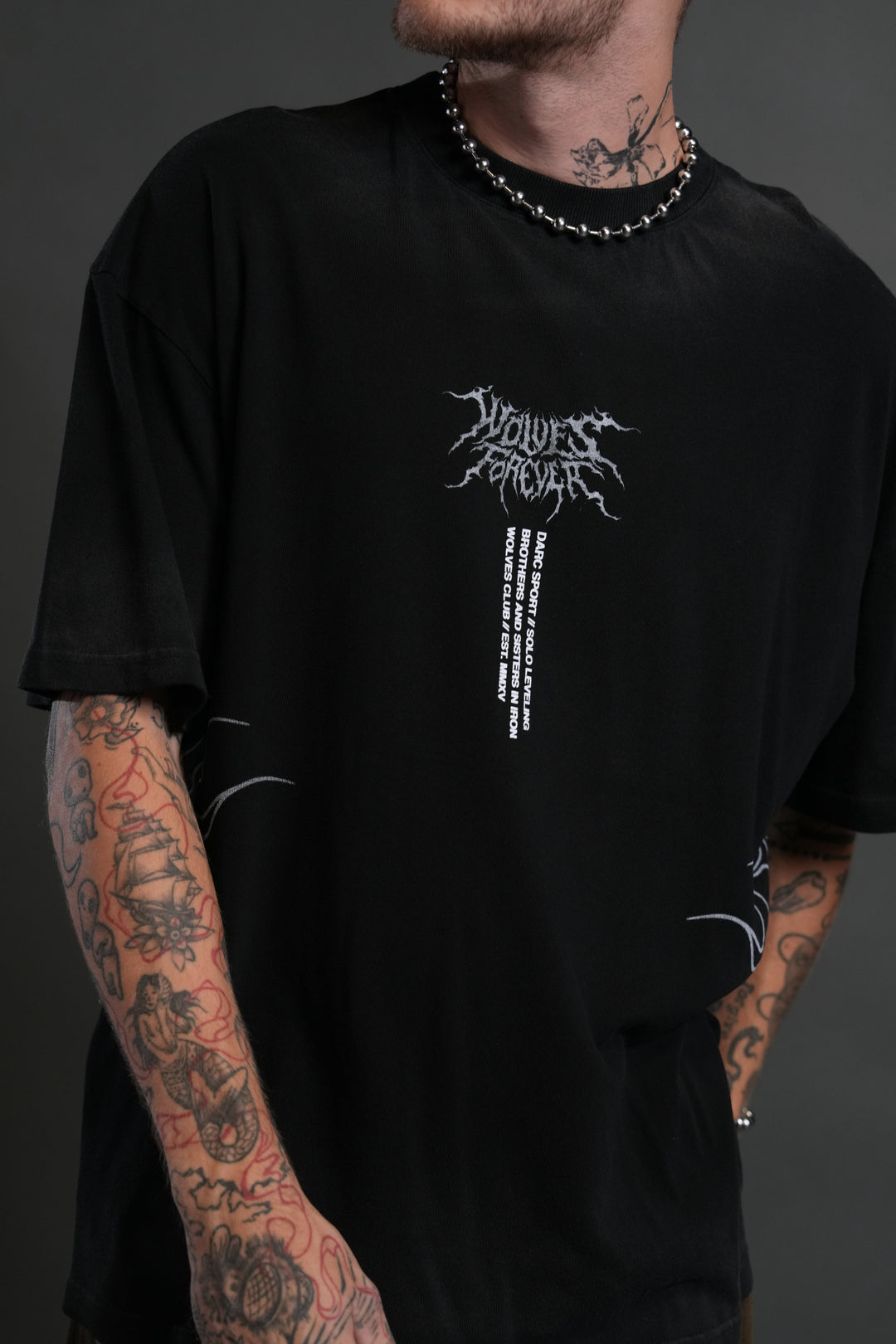 S-Rank "Premium" Oversized Tee in Black Drift Wash
