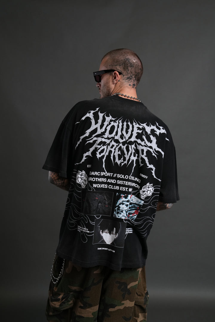 S-Rank "Premium" Oversized Tee in Black Drift Wash