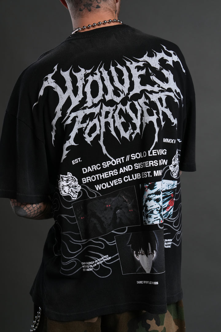 S-Rank "Premium" Oversized Tee in Black Drift Wash