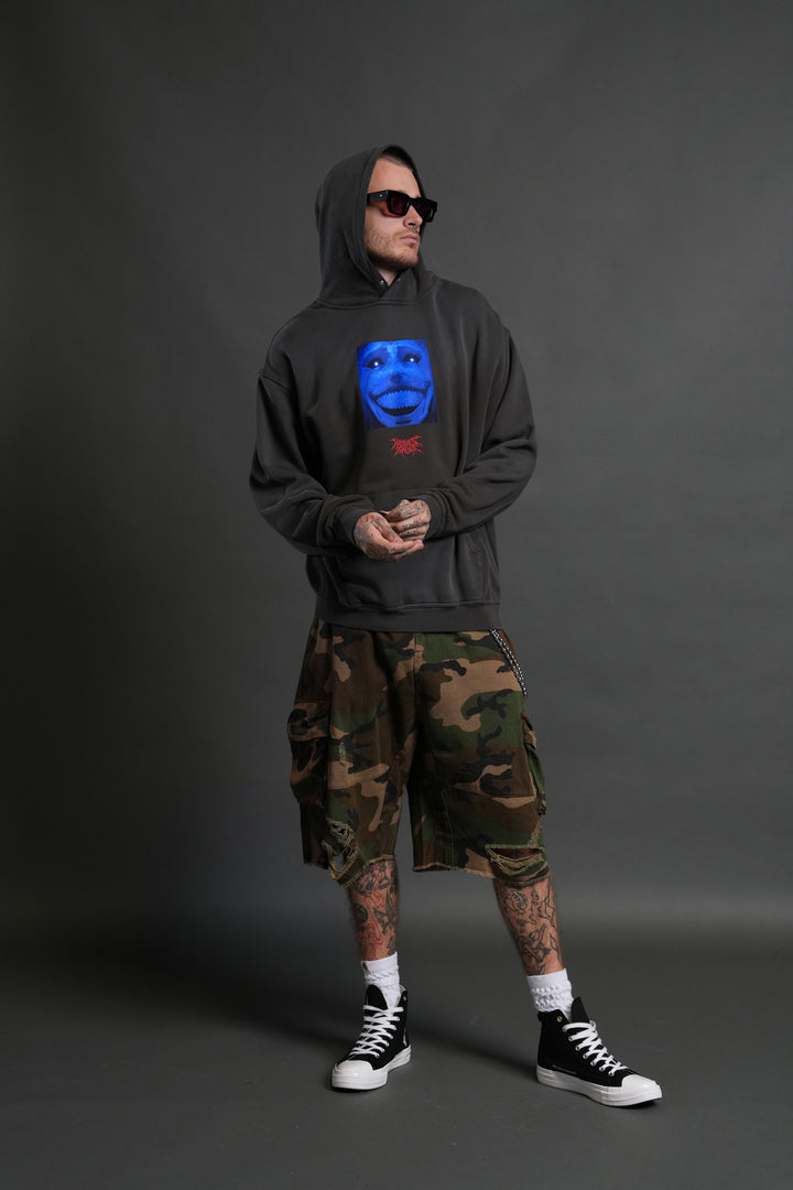 Statue of God "Pierce" Hoodie in Wolf Gray Drift Wash