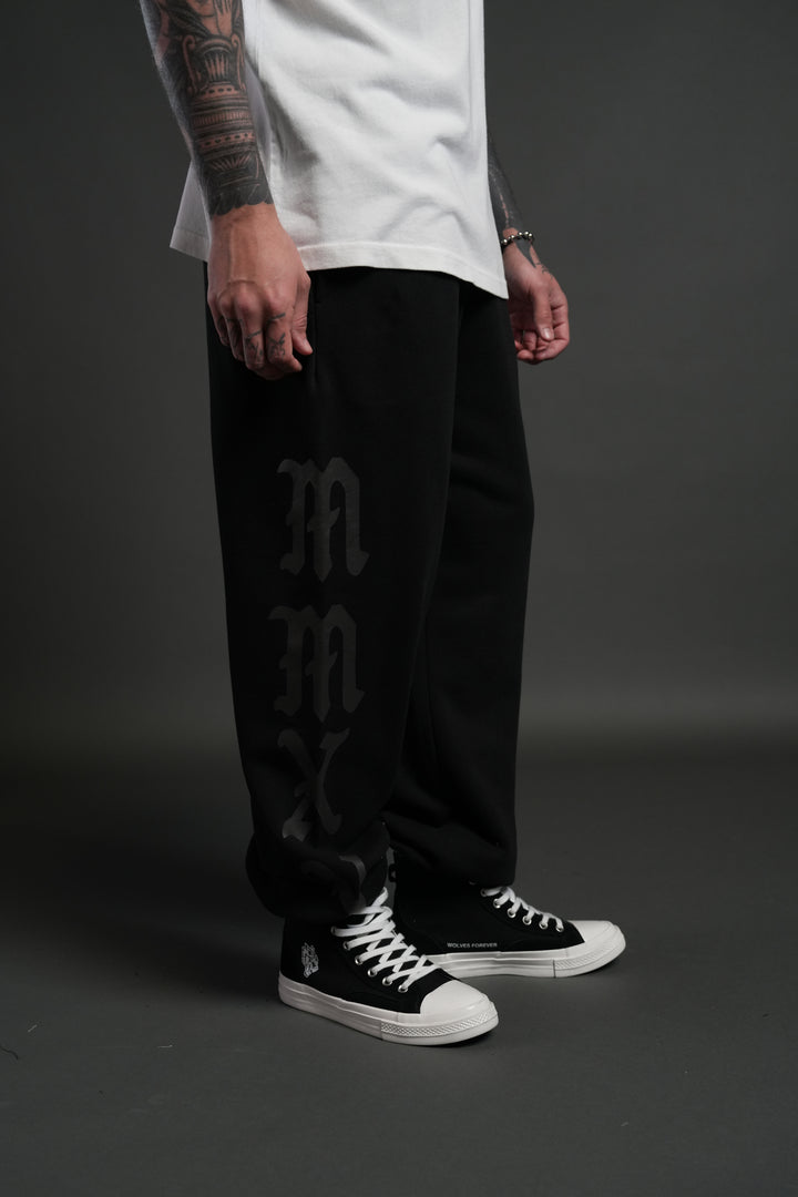Stone Code Lightweight Lounger Sweat Pants in Black