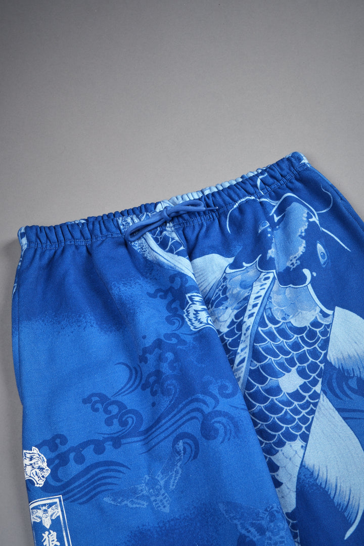 Darc Koi Lightweight Lounger Sweat Pants in Serenity Blue