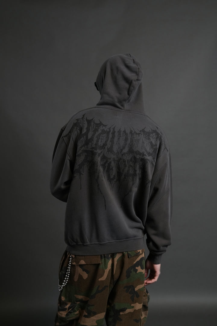 Statue of God "Pierce" Hoodie in Wolf Gray Drift Wash