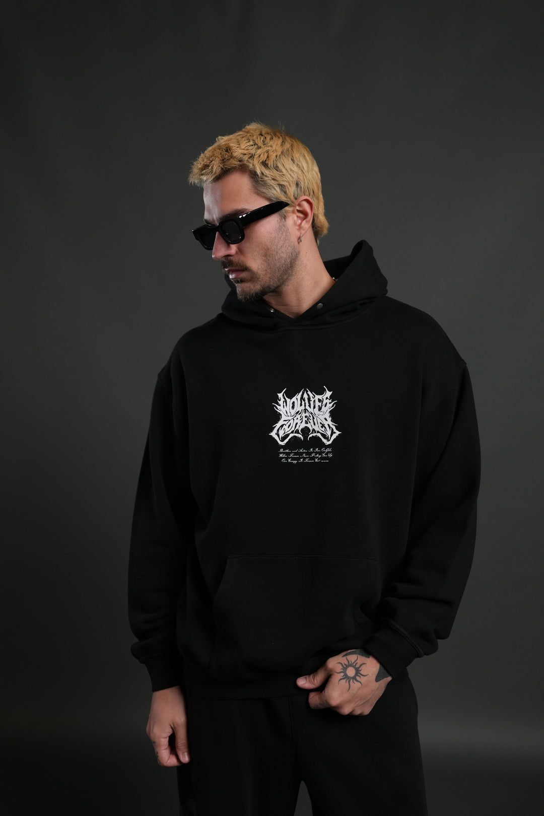 Sheer Loyalty "Pierce" Hoodie in Black