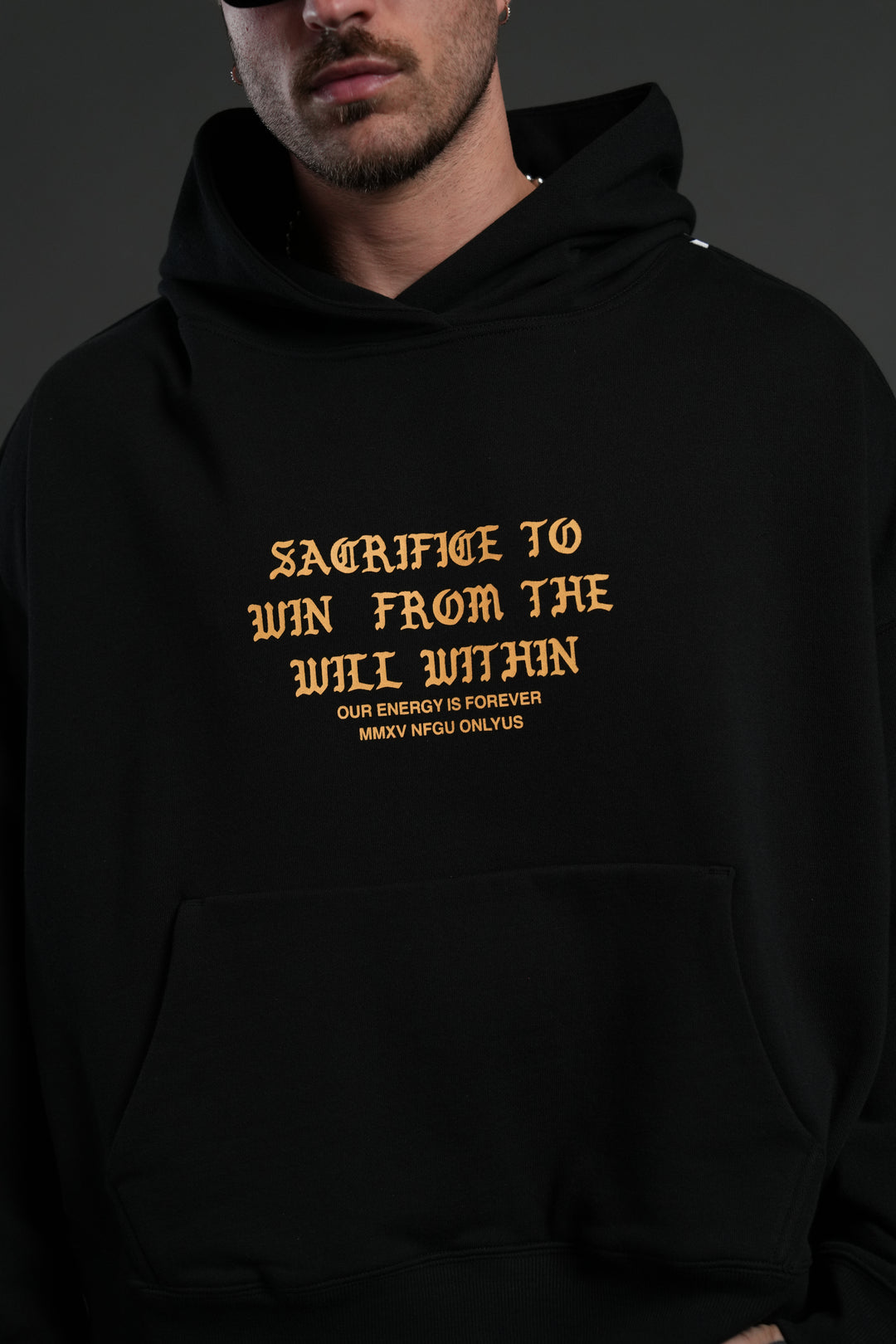 The Will Within Grunge "Gage Box Cut" Hoodie in Black