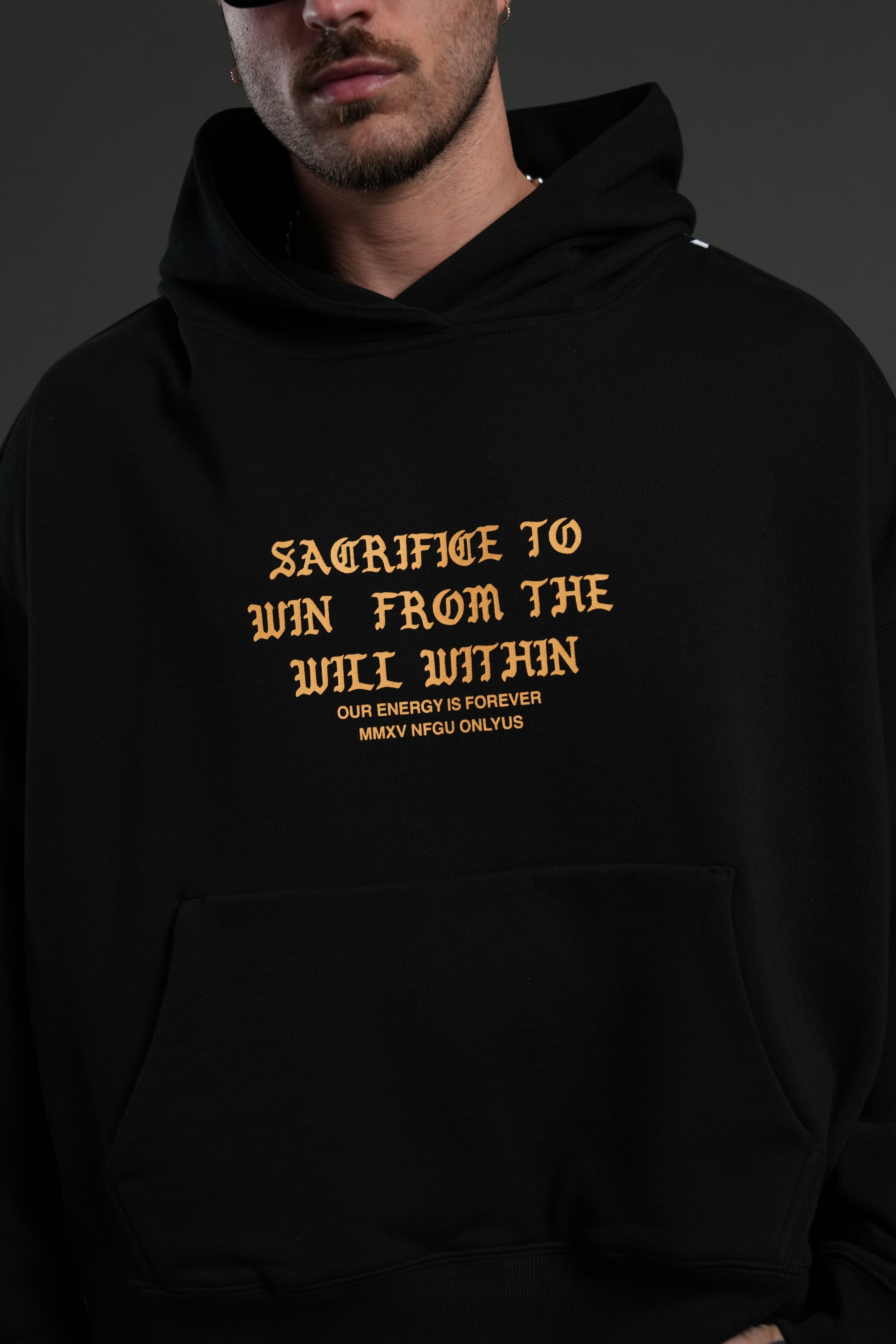 The Will Within Grunge "Gage Box Cut" Hoodie in Black