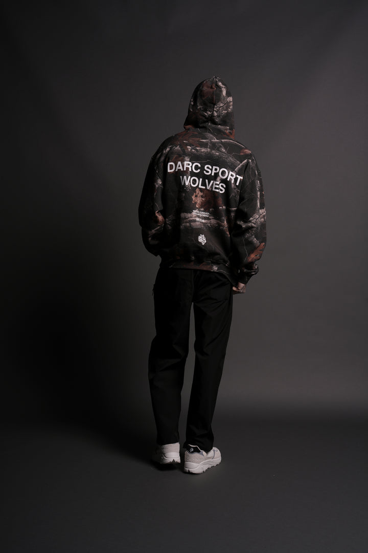 Darc Sport Wolves "Pierce" Hoodie in Darc Brown Woodland Camo