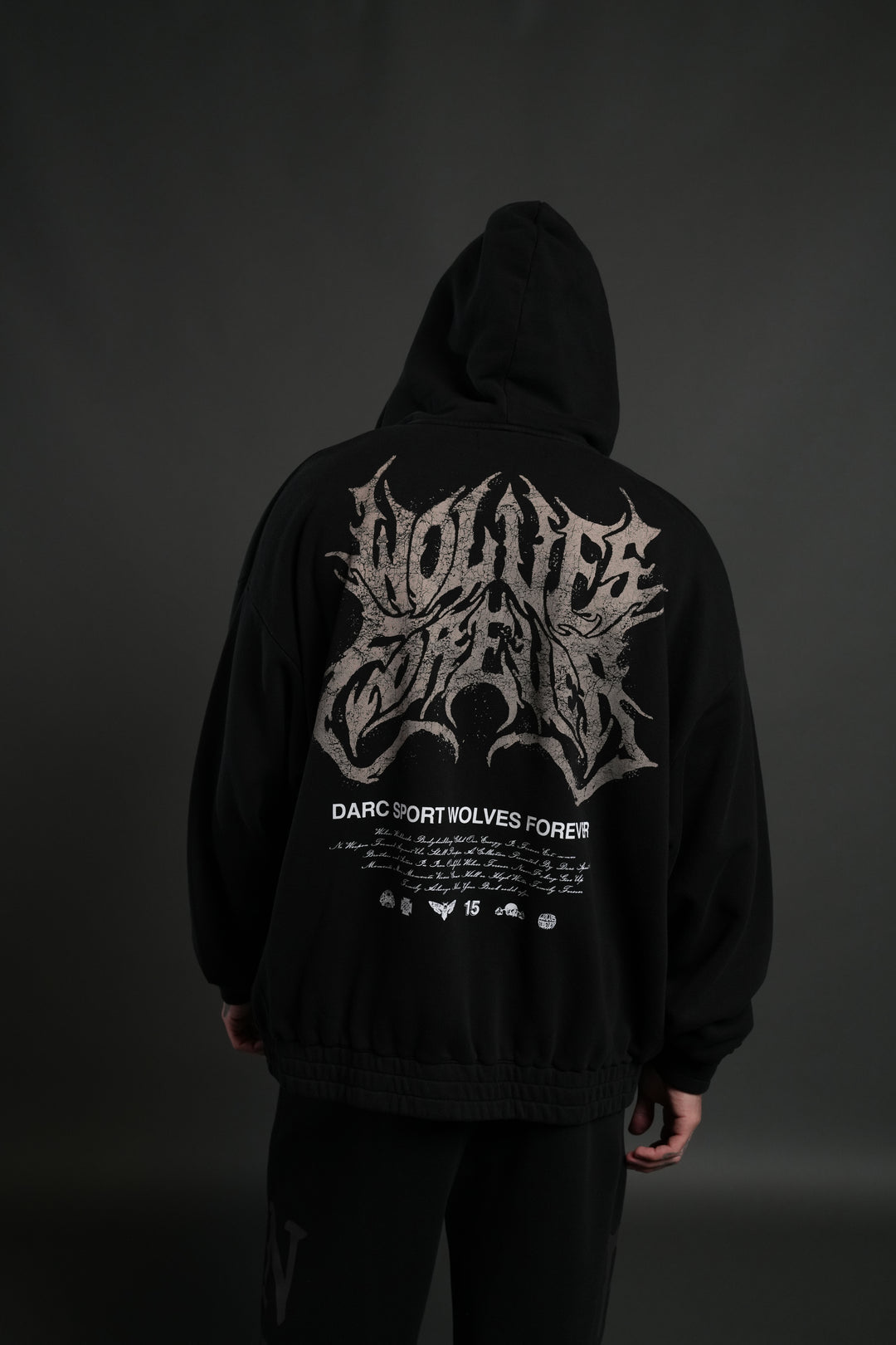 Sheer Loyalty "Chambers" Zip Hoodie in Black
