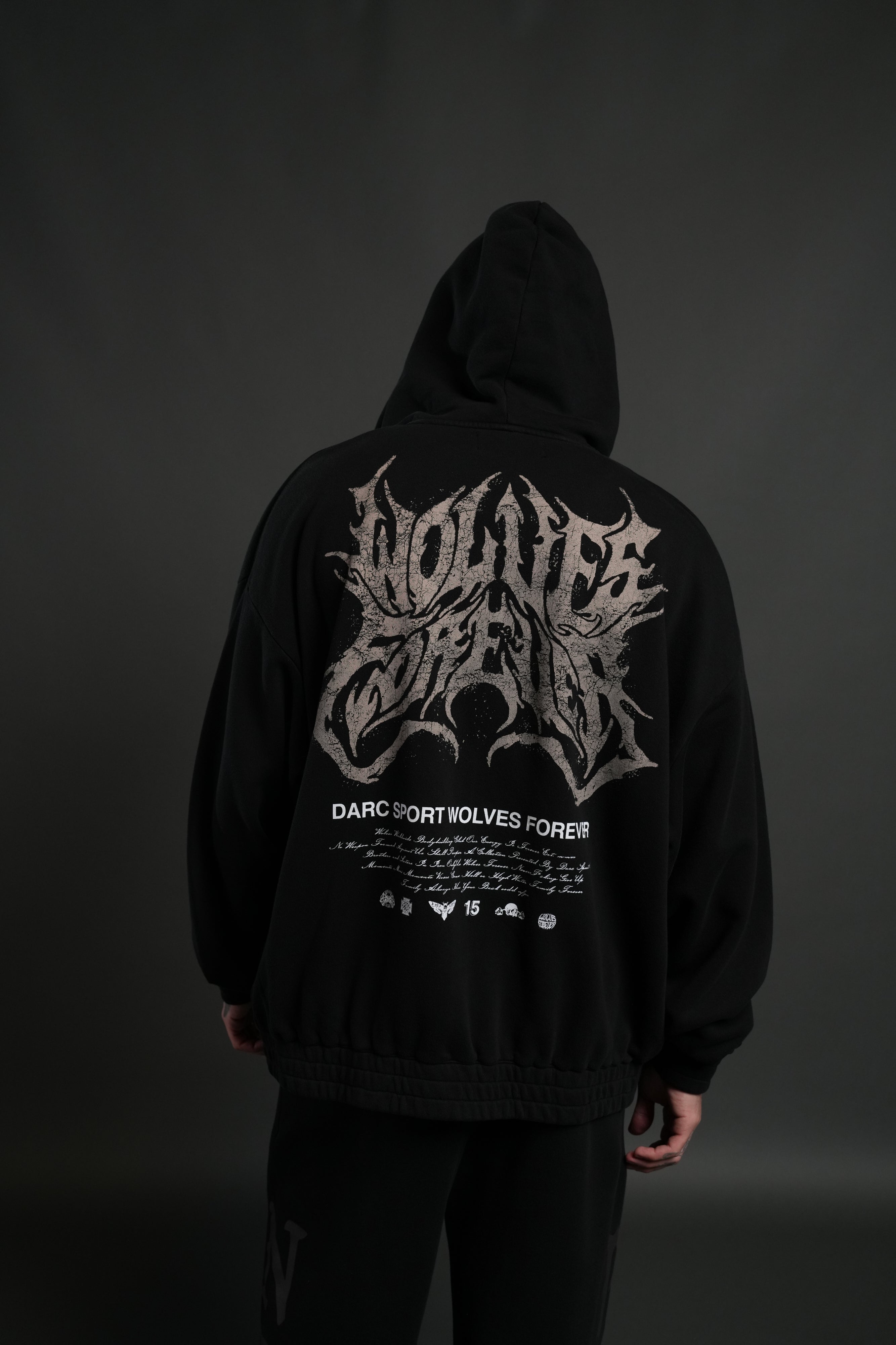Sheer Loyalty "Chambers" Zip Hoodie in Black